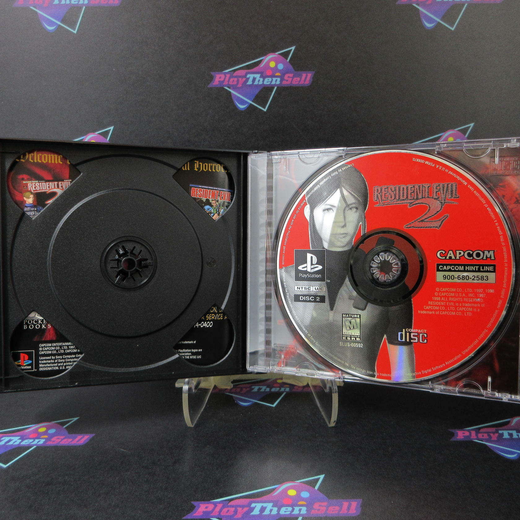 Resident Evil 2 PS1 PlayStation 1 + Reg Card - Like New
