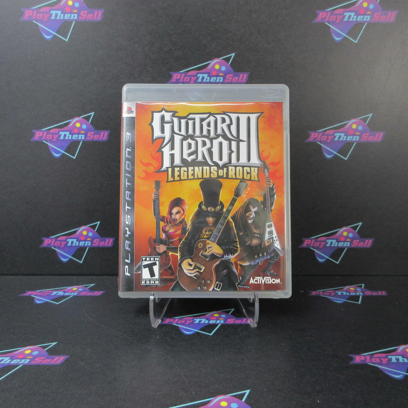 Guitar Hero III Legends of Rock PS3 PlayStation 3 AD/MD Complete CIB - Very Good
