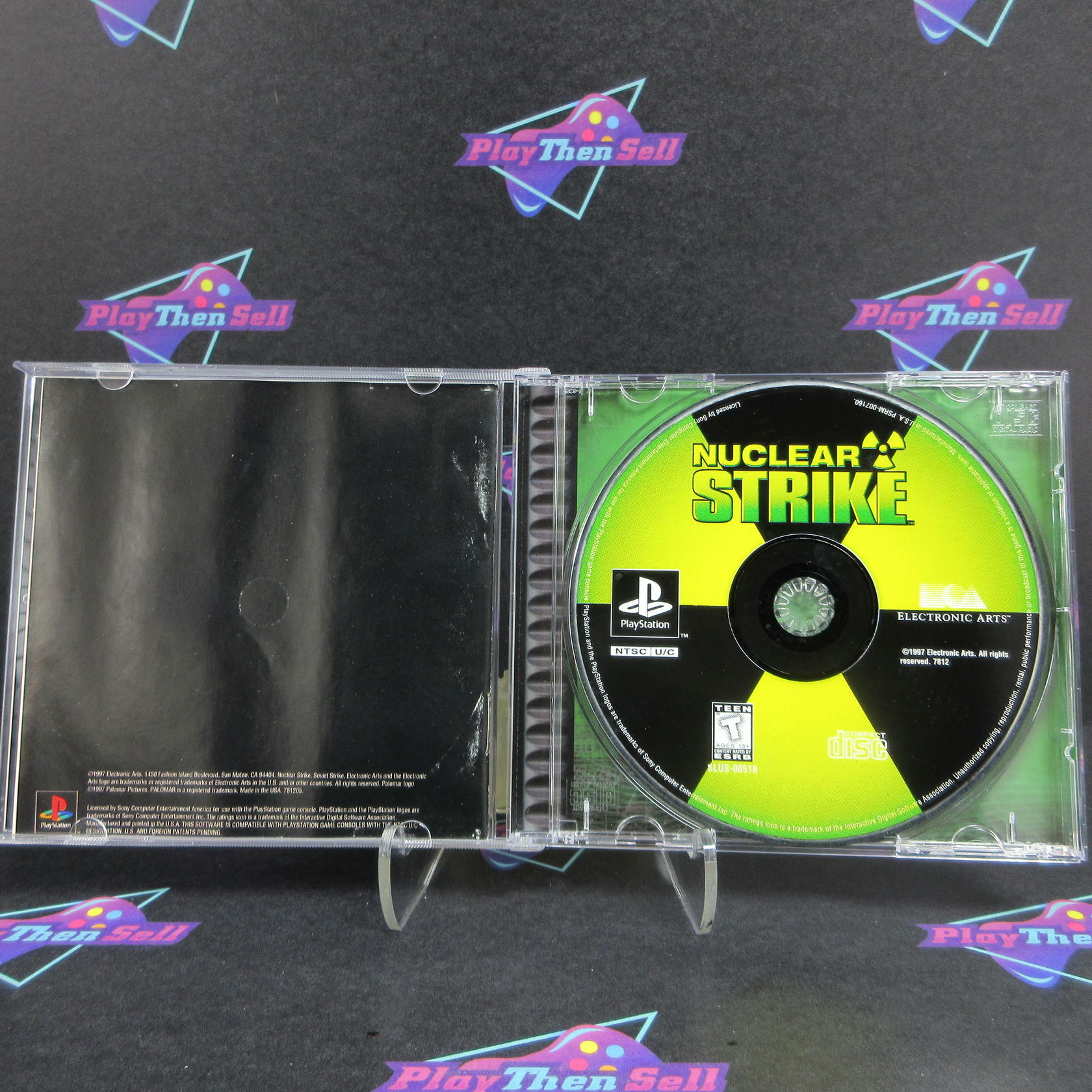 Nuclear Strike PS1 PlayStation 1 Black Label - Like New