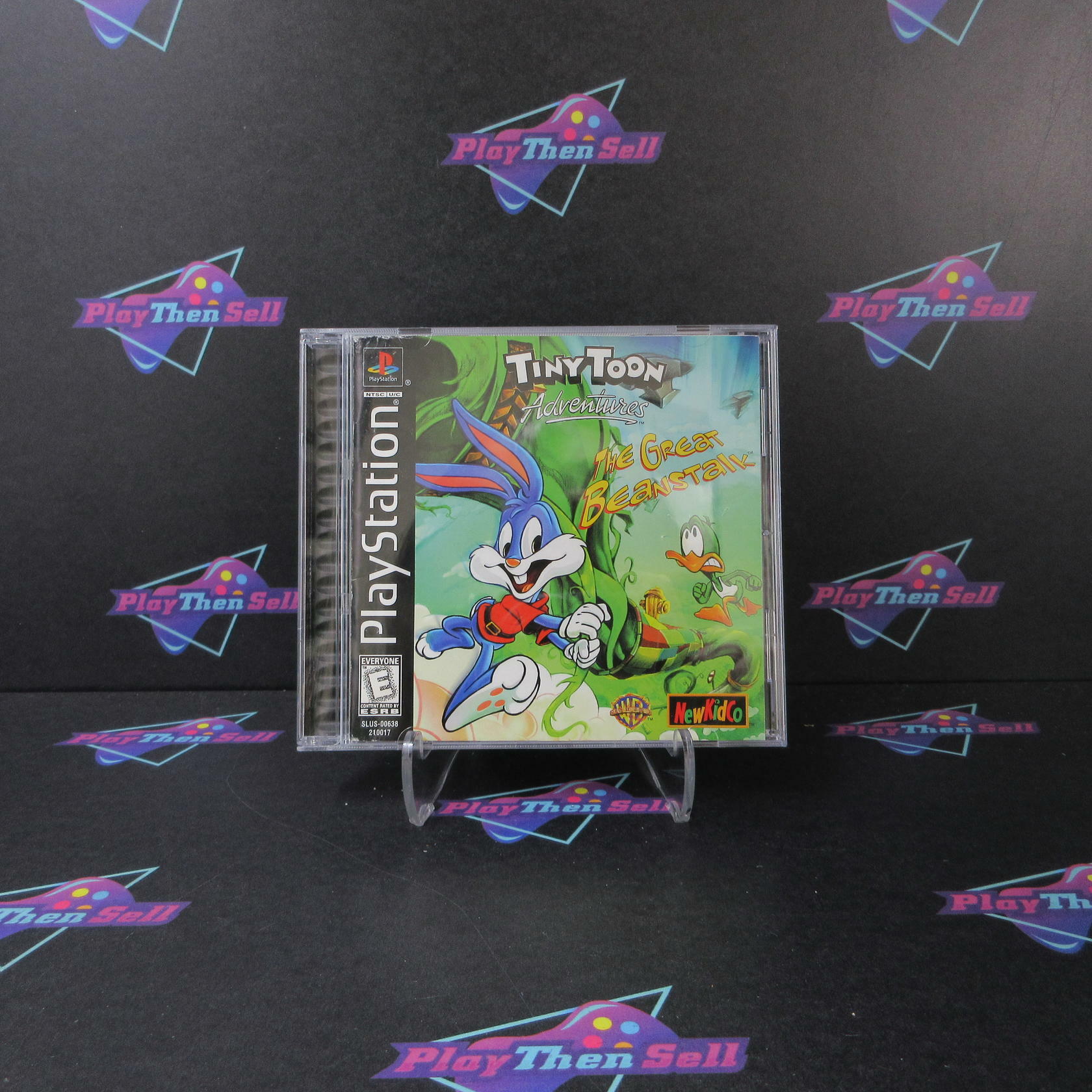 Tiny Toon Adventures The Great Beanstalk + Reg Card PS1 PlayStation 1 MD CIB - Very Good
