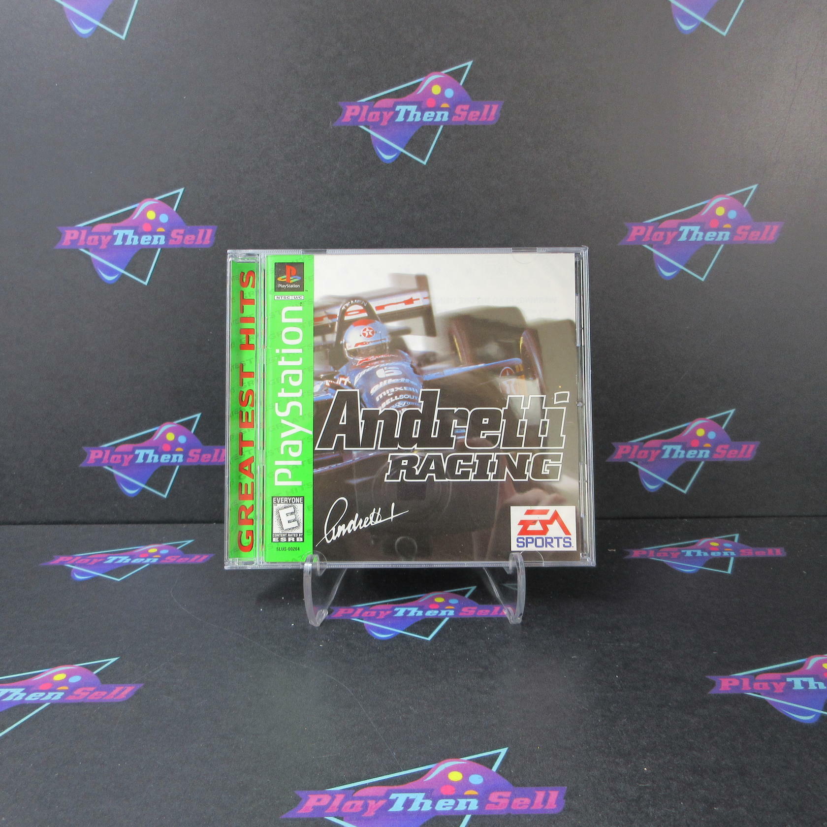 Andretti Racing GH + Reg Card PS1 PlayStation 1 MD/DD Complete CIB - Very Good