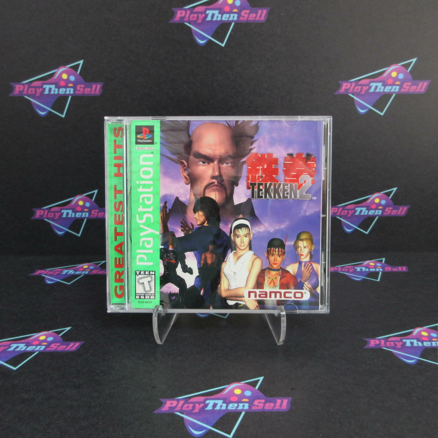 Tekken 2 PS1 PlayStation 1 Greatest Hits + Reg Card - Like New