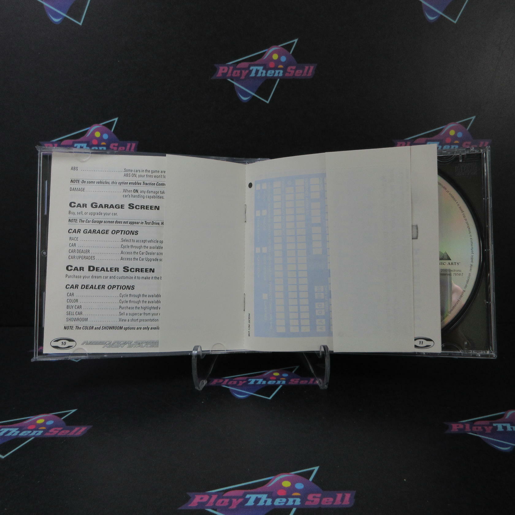 Need For Speed 4 High Stakes GH + Reg Card PS1 PlayStation 1 MD Complete CIB - Very Good