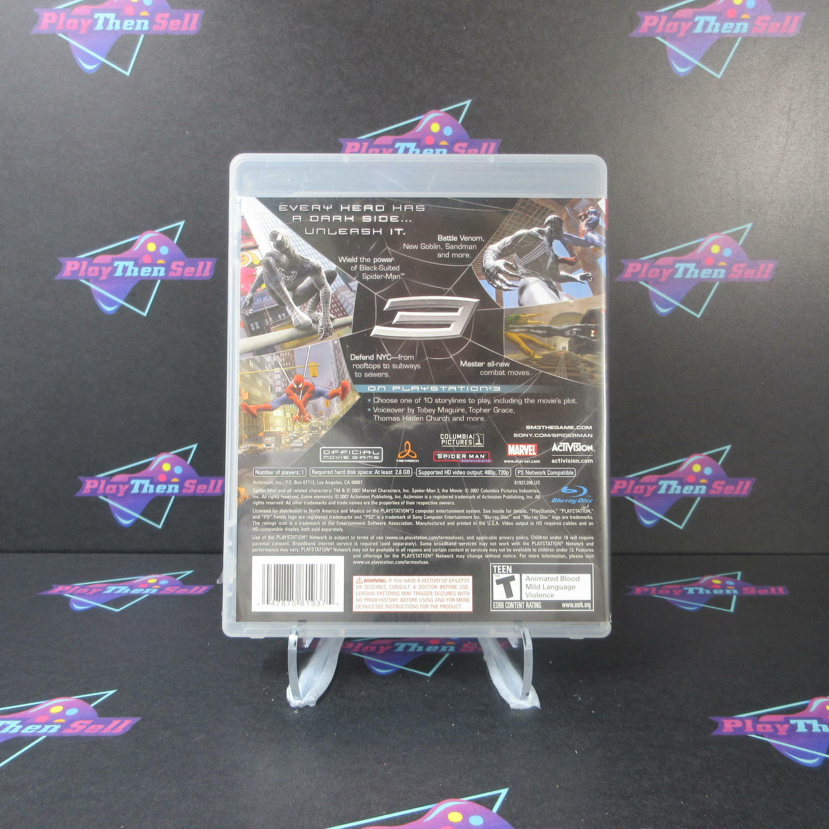 Spider-Man 3 PS3 PlayStation 3 AD Complete CIB - Very Good