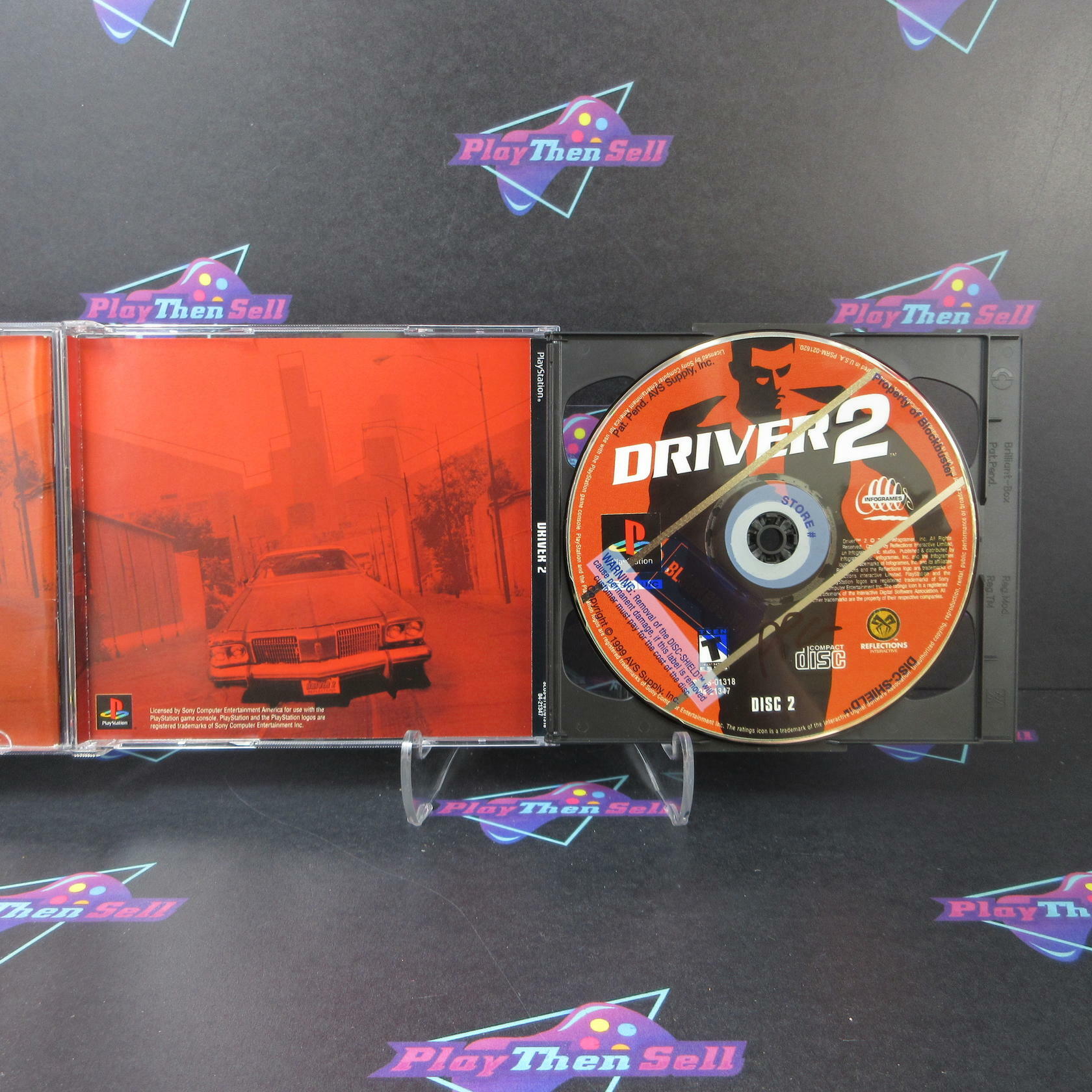 Driver 2 + Reg Card PS1 PlayStation 1 CS/DD Complete CIB - Very Good