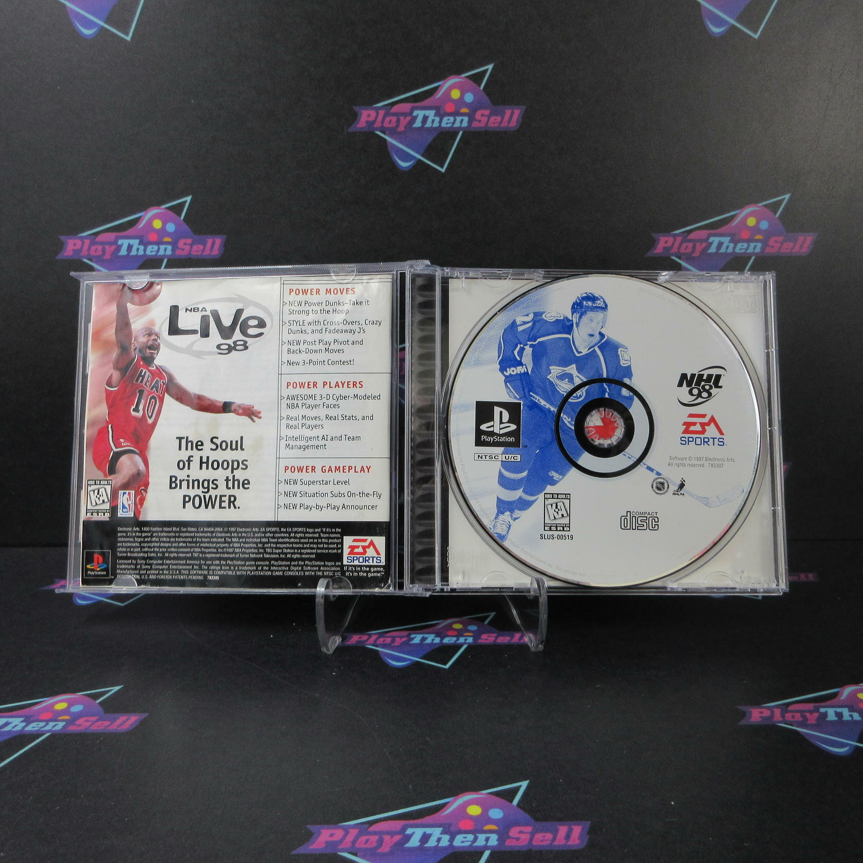 NHL 98 PS1 PlayStation 1 MD Complete CIB - Very Good