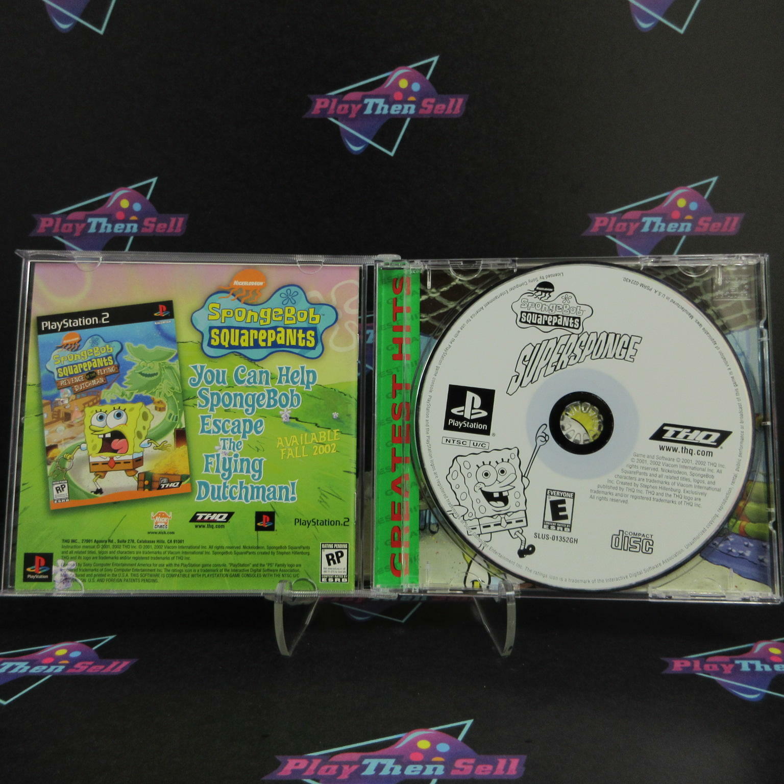 SpongeBob SquarePants SuperSponge PS1 PlayStation 1 GH - Like New