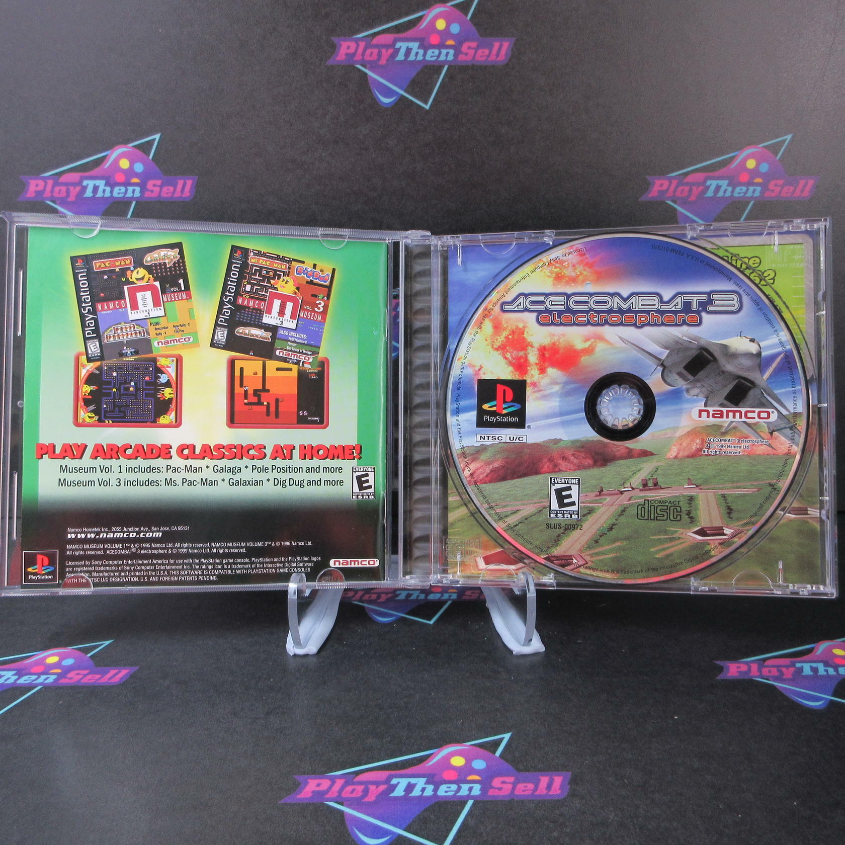 Ace Combat 3 Electrosphere PS1 PlayStation 1 + Reg Card - Like New