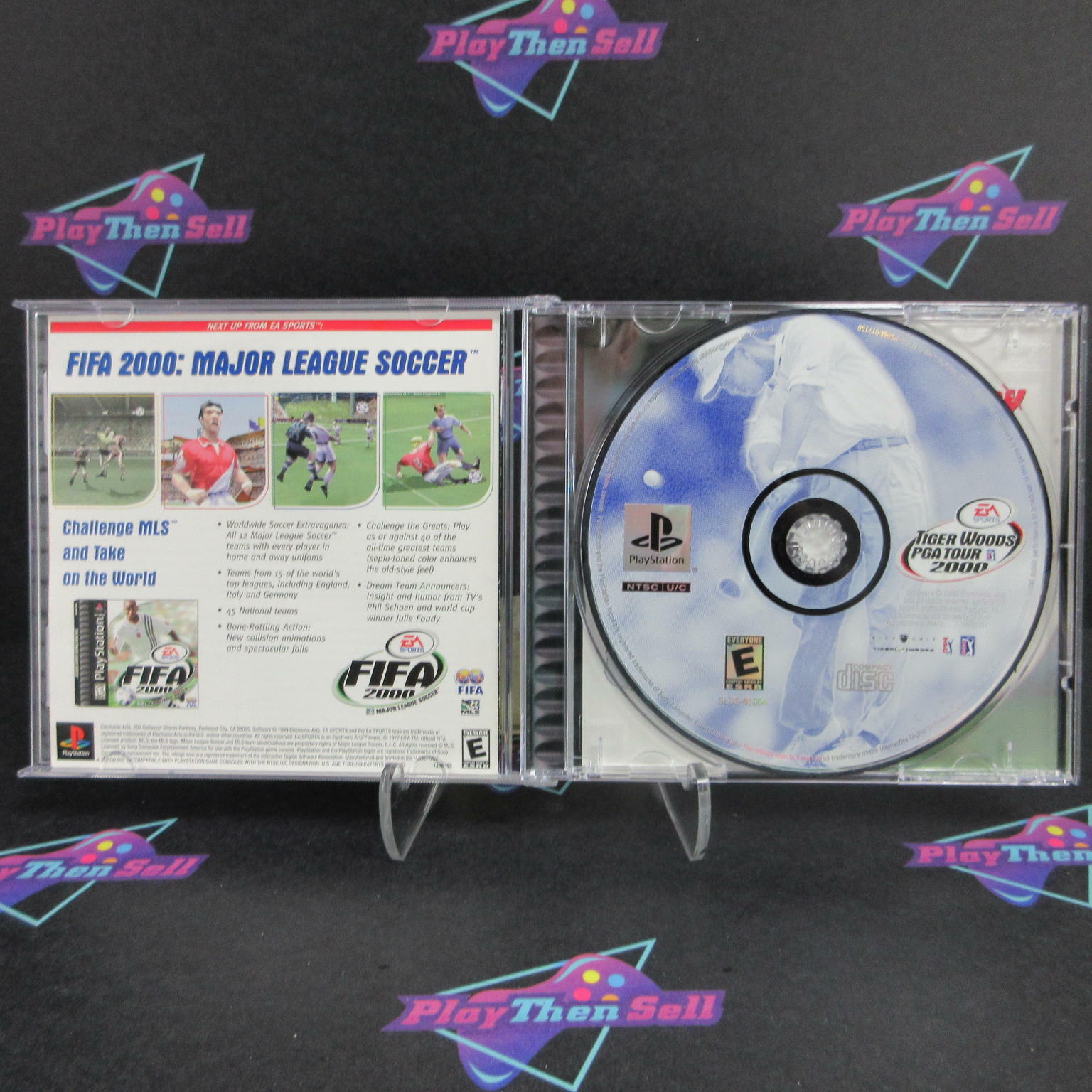 Tiger Woods PGA Tour 2000 PlayStation 1 PS1 + Reg Card Complete CIB - Excellent