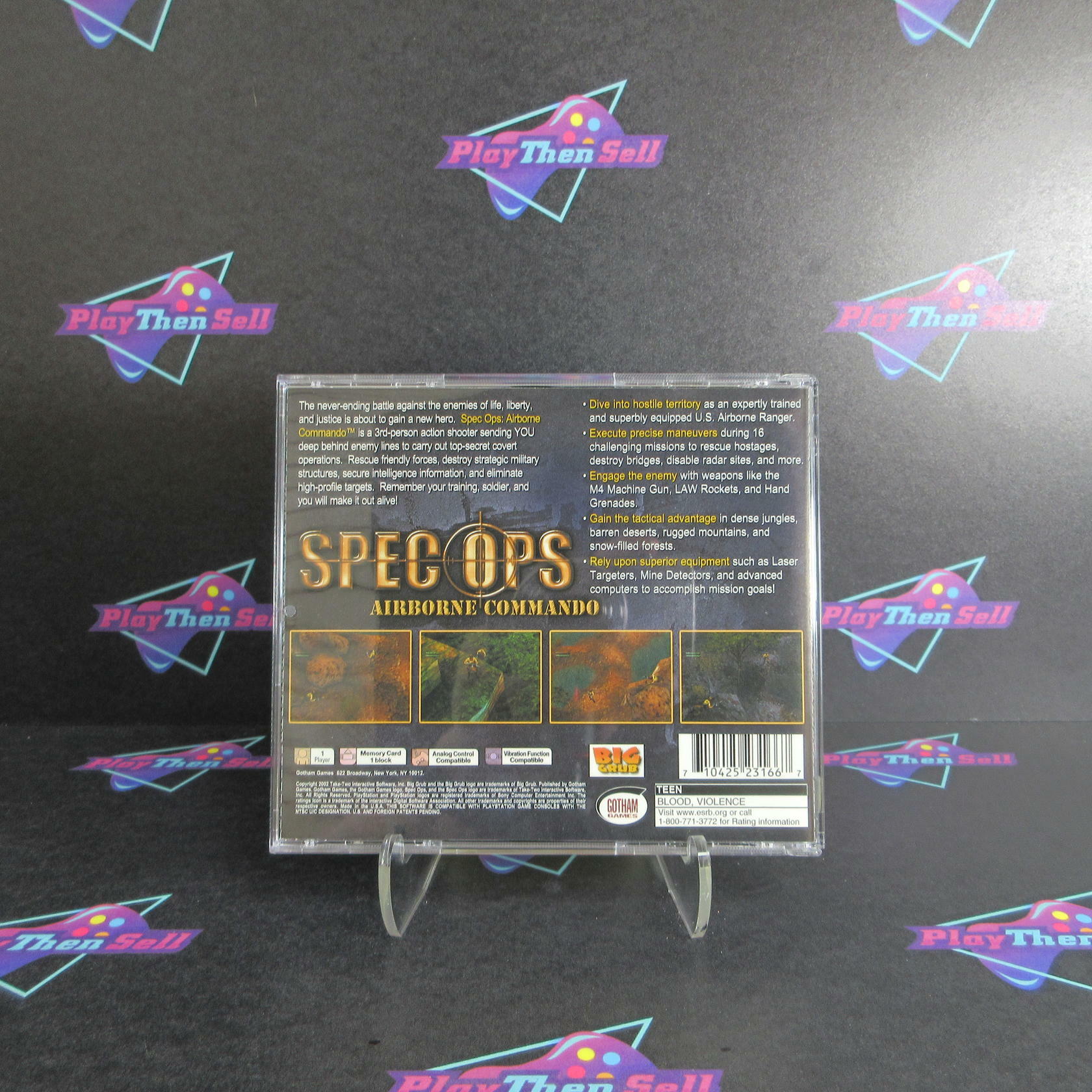 Spec Ops Airborne Commando PS1 PlayStation 1 - Like New