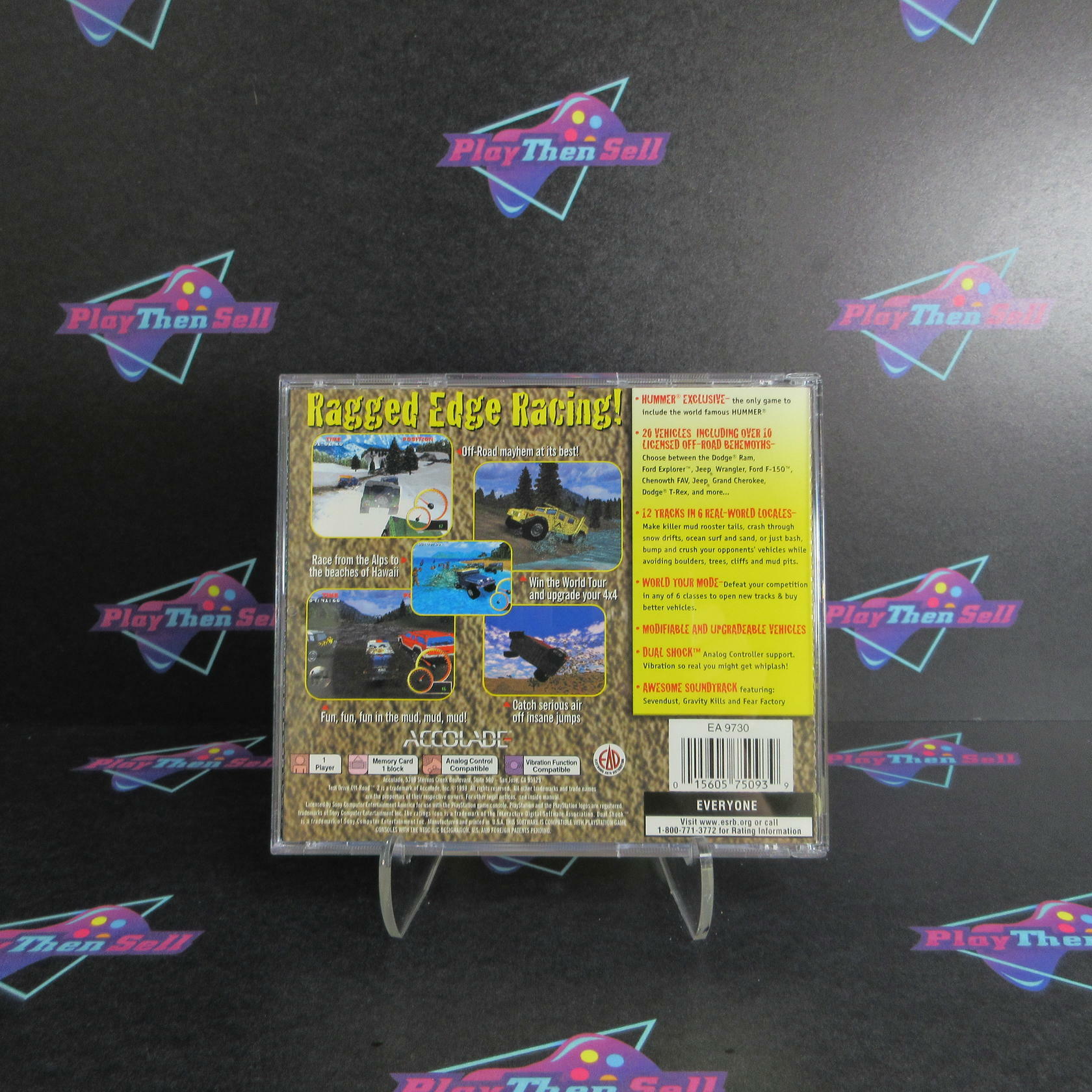 Test Drive Off Road 2 PS1 PlayStation 1 + Reg Card - Like New