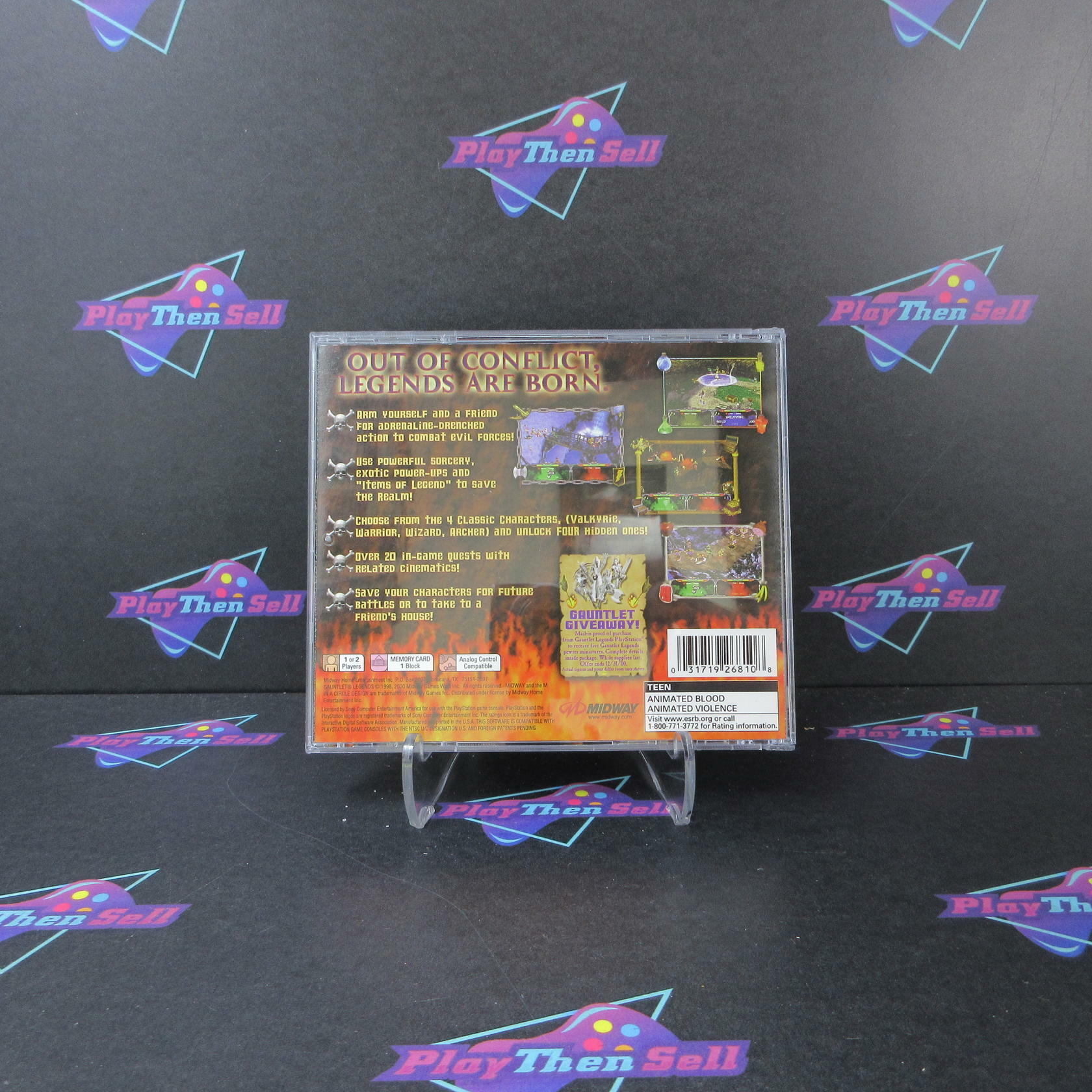 Gauntlet Legends PS1 PlayStation 1 + Reg Card - Like New
