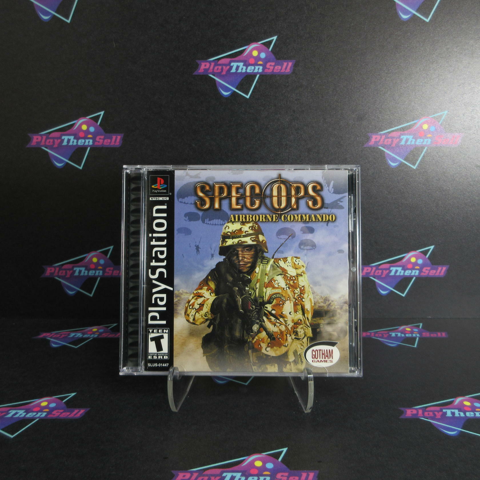 Spec Ops Airborne Commando PS1 PlayStation 1 - Like New