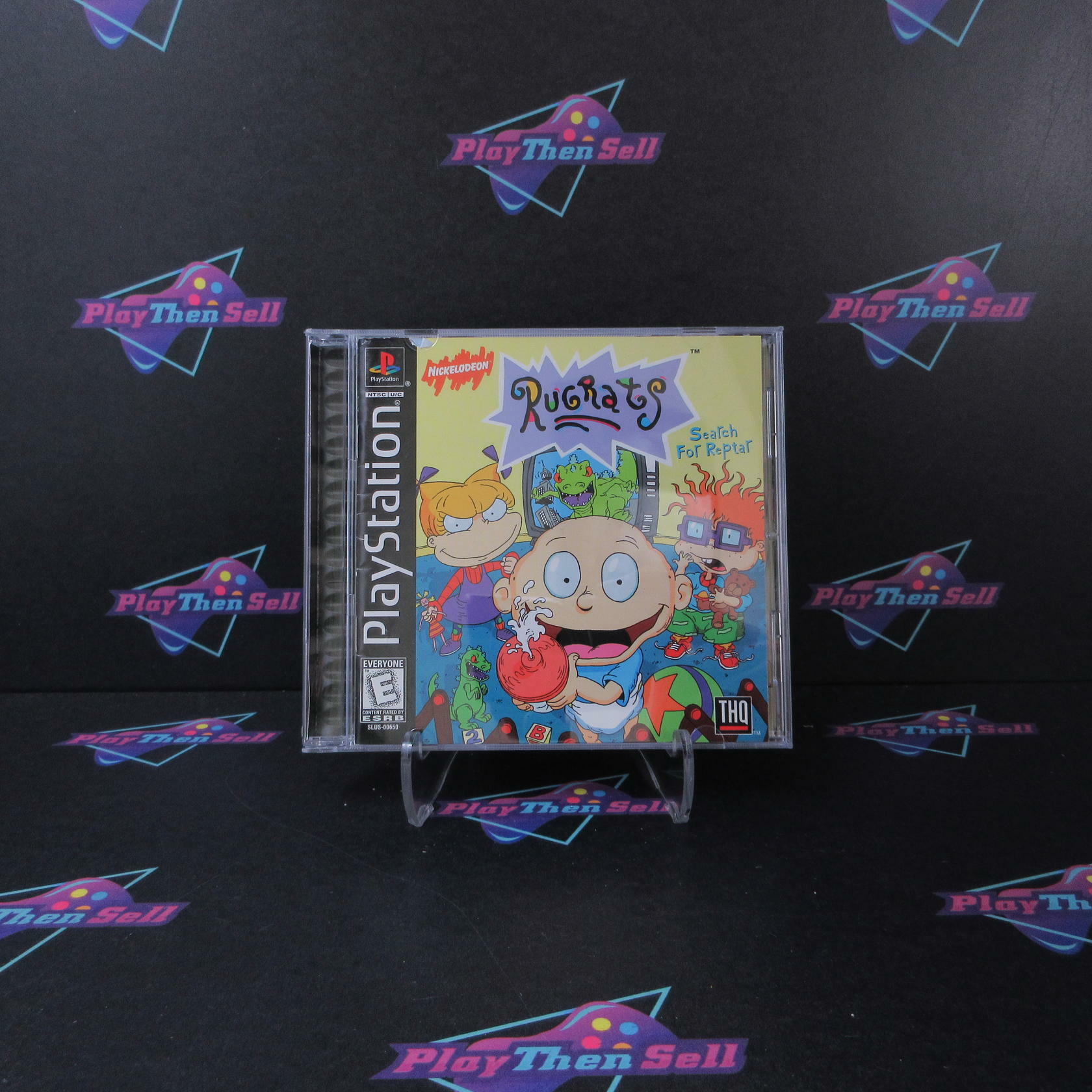 Rugrats Search for Reptar + Reg Card PS1 Playstation 1 MD Complete CIB - Very Good