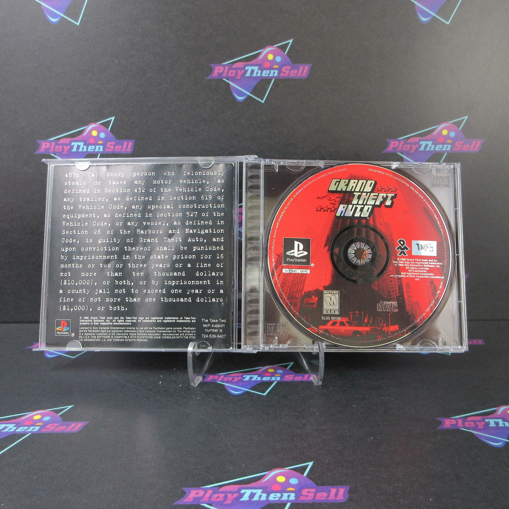 Grand Theft Auto PS1 PlayStation 1 - Like New