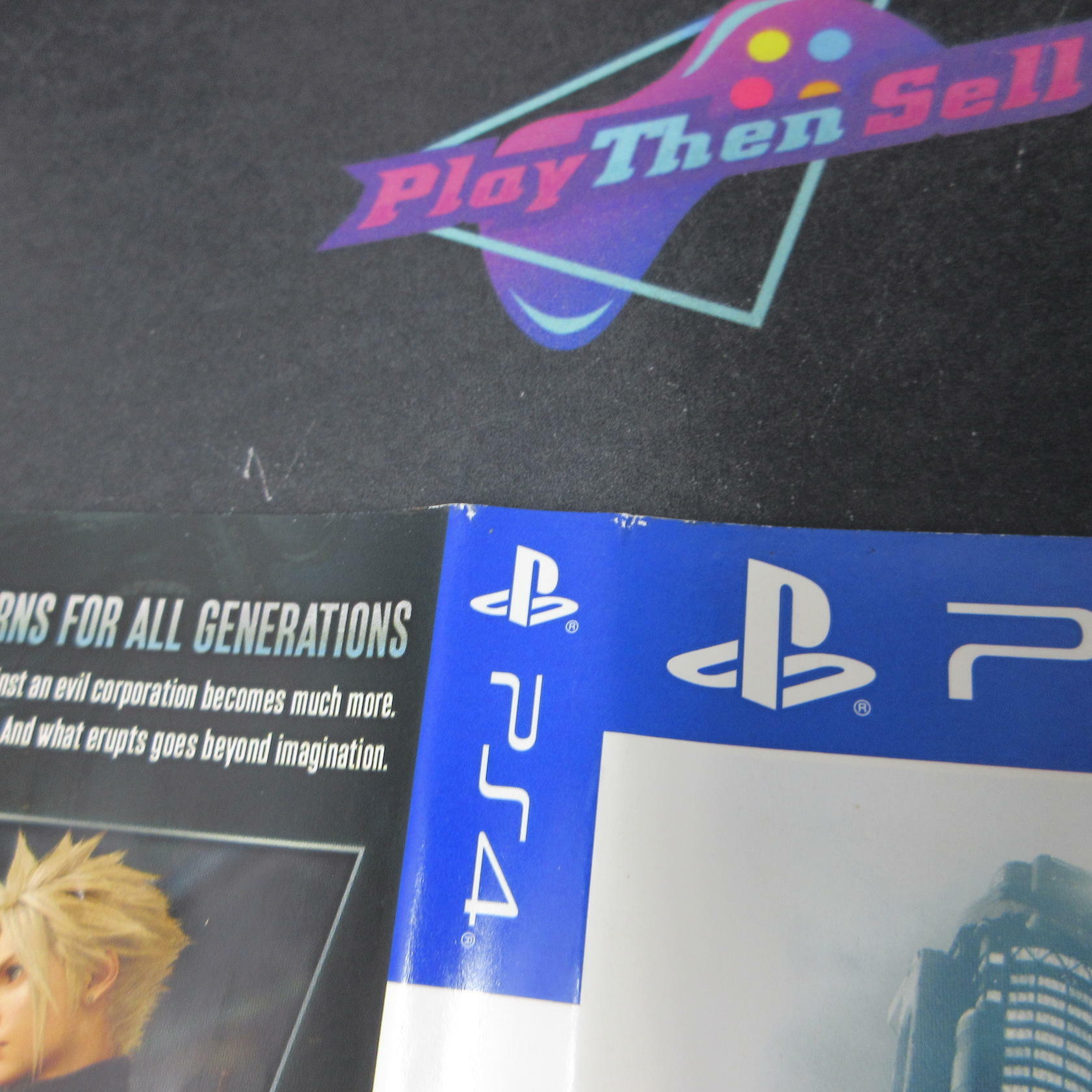 Final Fantasy VII Remake PS4 PlayStation 4 AD Complete CIB - Very Good