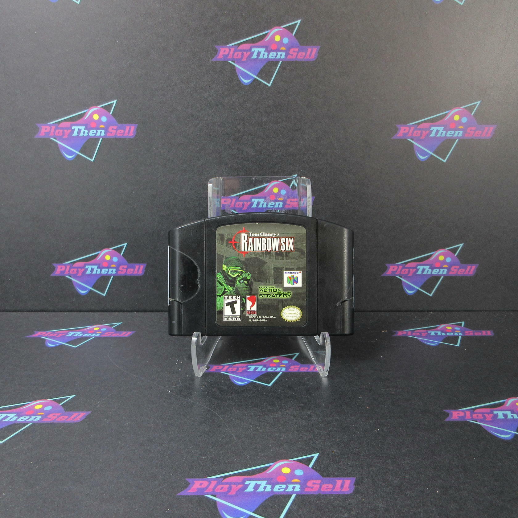 Tom Clancy's Rainbow Six Nintendo 64 N64 Cartridge Only AD Authentic / Tested - Very Good