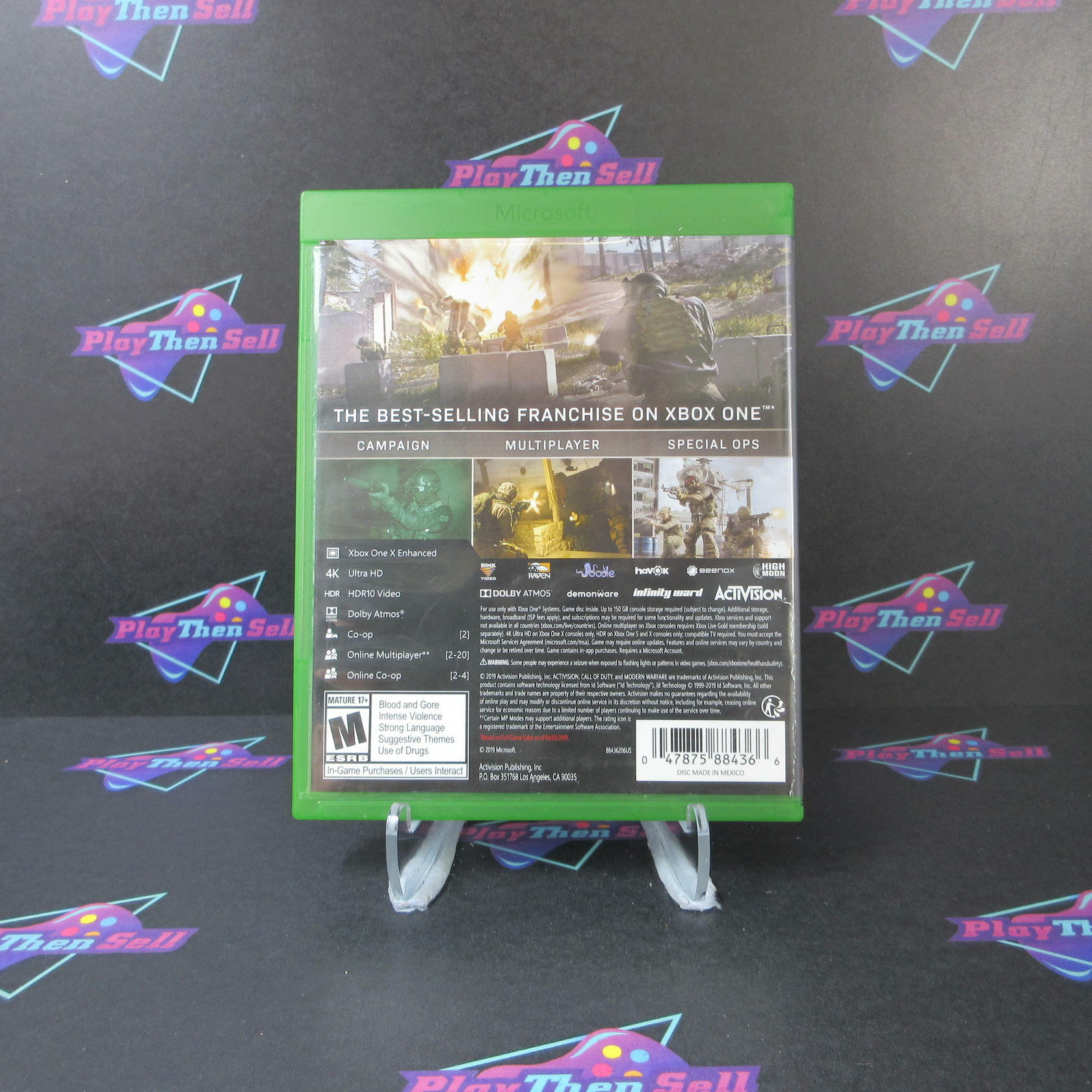 Call of Duty Modern Warfare Xbox One AD Complete CIB - Very Good