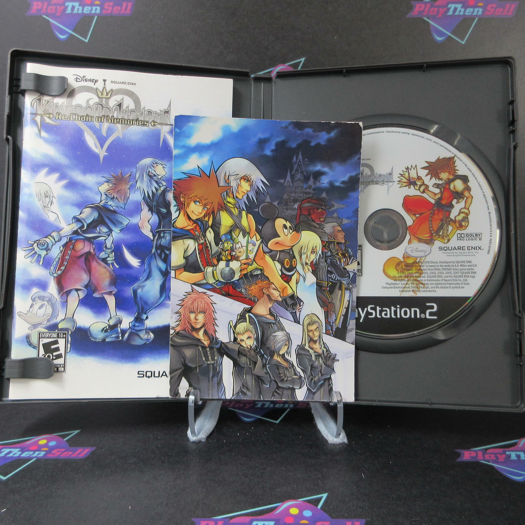 Kingdom Hearts Re:Chain of Memories PS2 PlayStation 2 + Reg Card - Like New