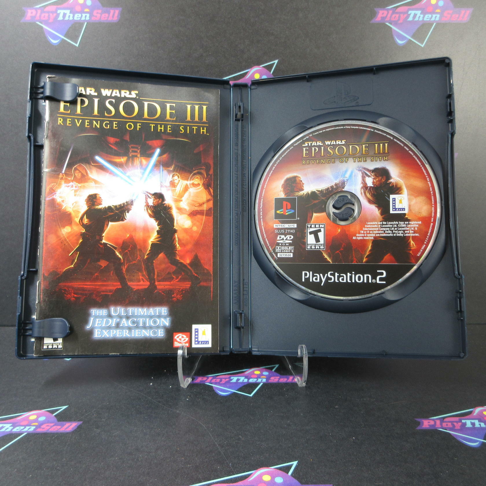 Star Wars Episode III Revenge of the Sith PS2 PlayStation 2 + Reg Card/Comic - Like New
