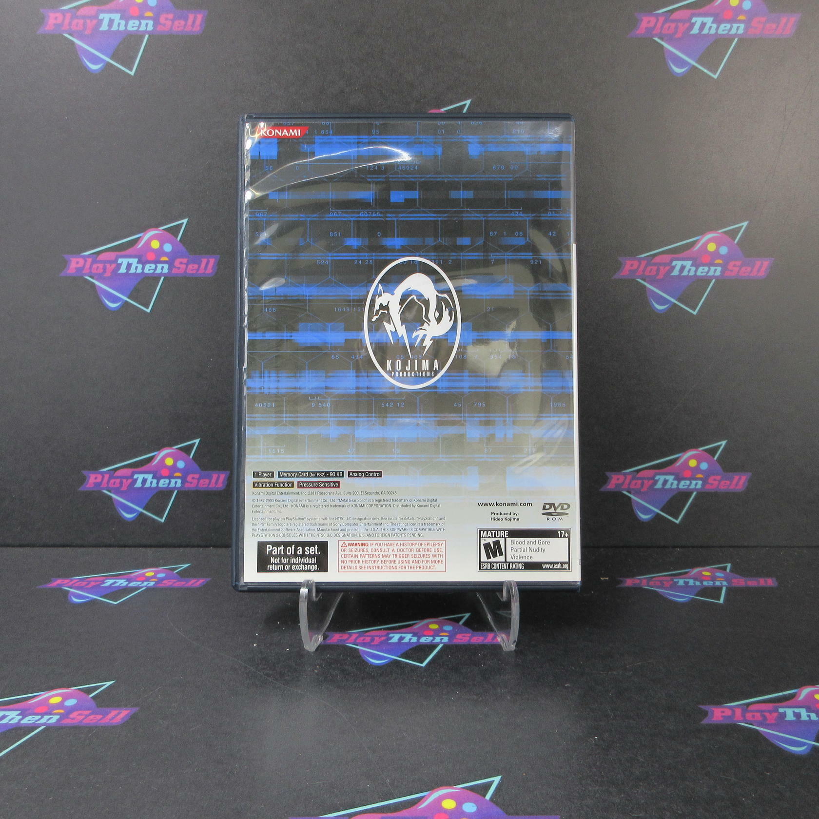 Metal Gear Solid 2 PS2 PlayStation 2 Essential Edition - Like New