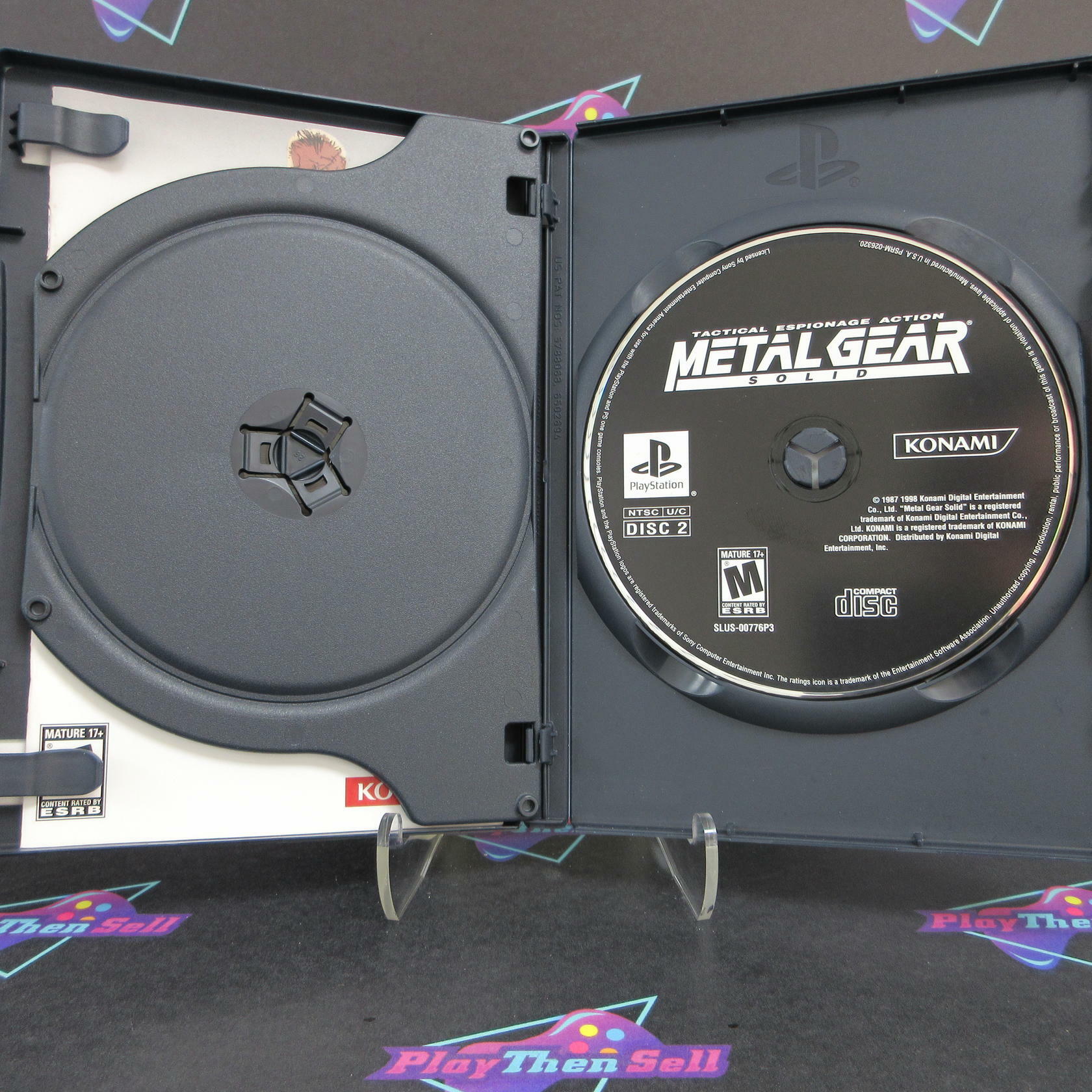 Metal Gear Solid PS1 PlayStation 1 Long Box Essential - Like New