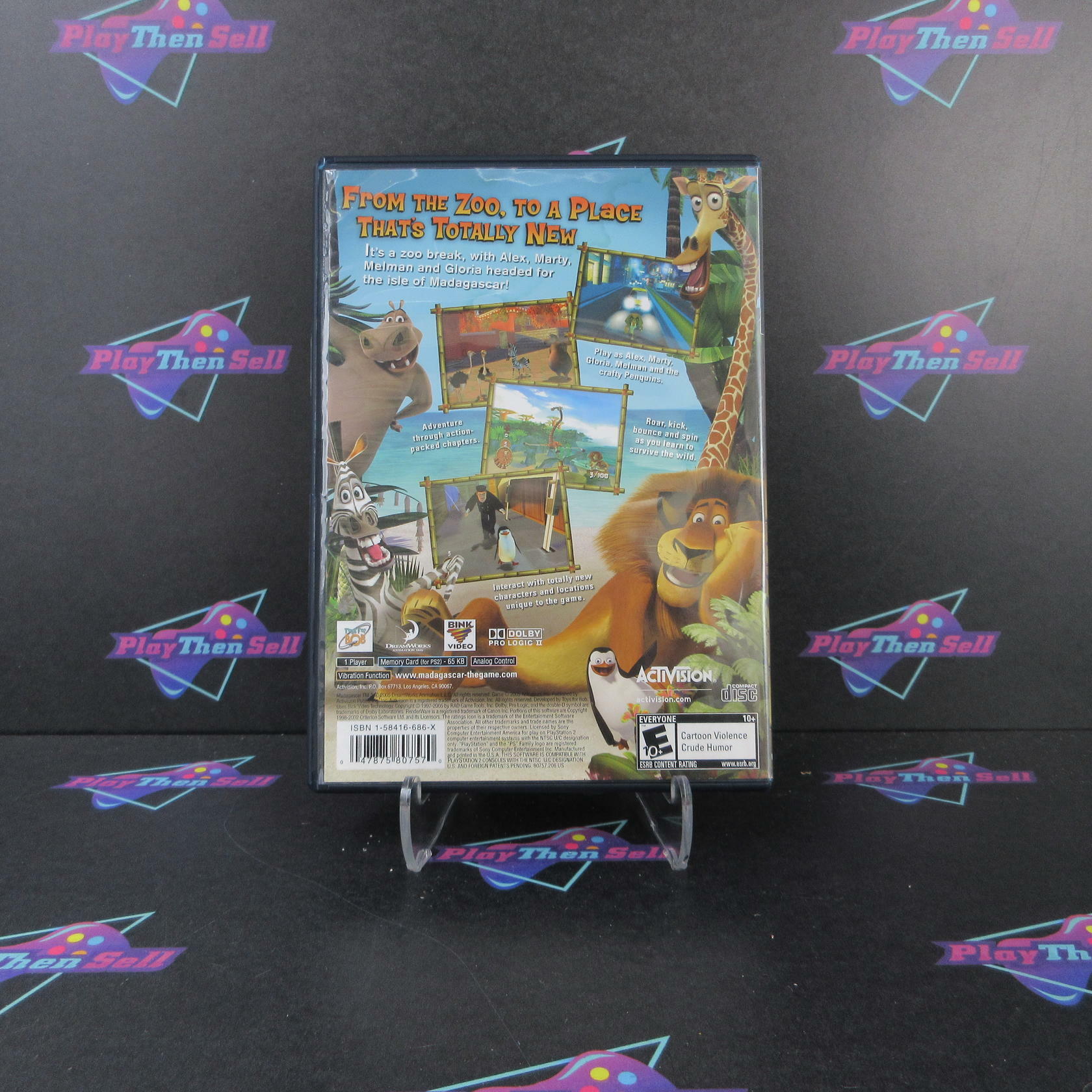 Madagascar PS2 PlayStation 2 AD/MD Complete CIB - Very Good