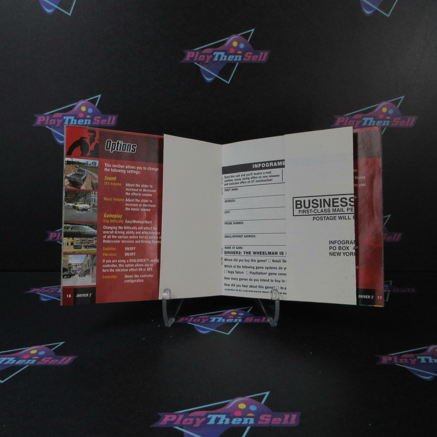 Driver 2 + Reg Card PS1 PlayStation 1 MD Complete CIB - Very Good
