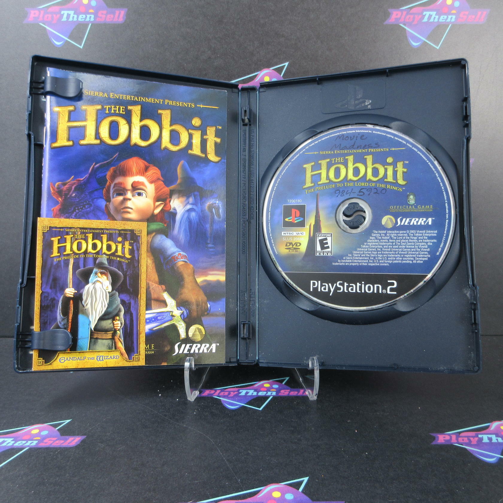 The Hobbit + Reg Card/Trading Card PS2 PlayStation 2 Complete CIB - Very Good