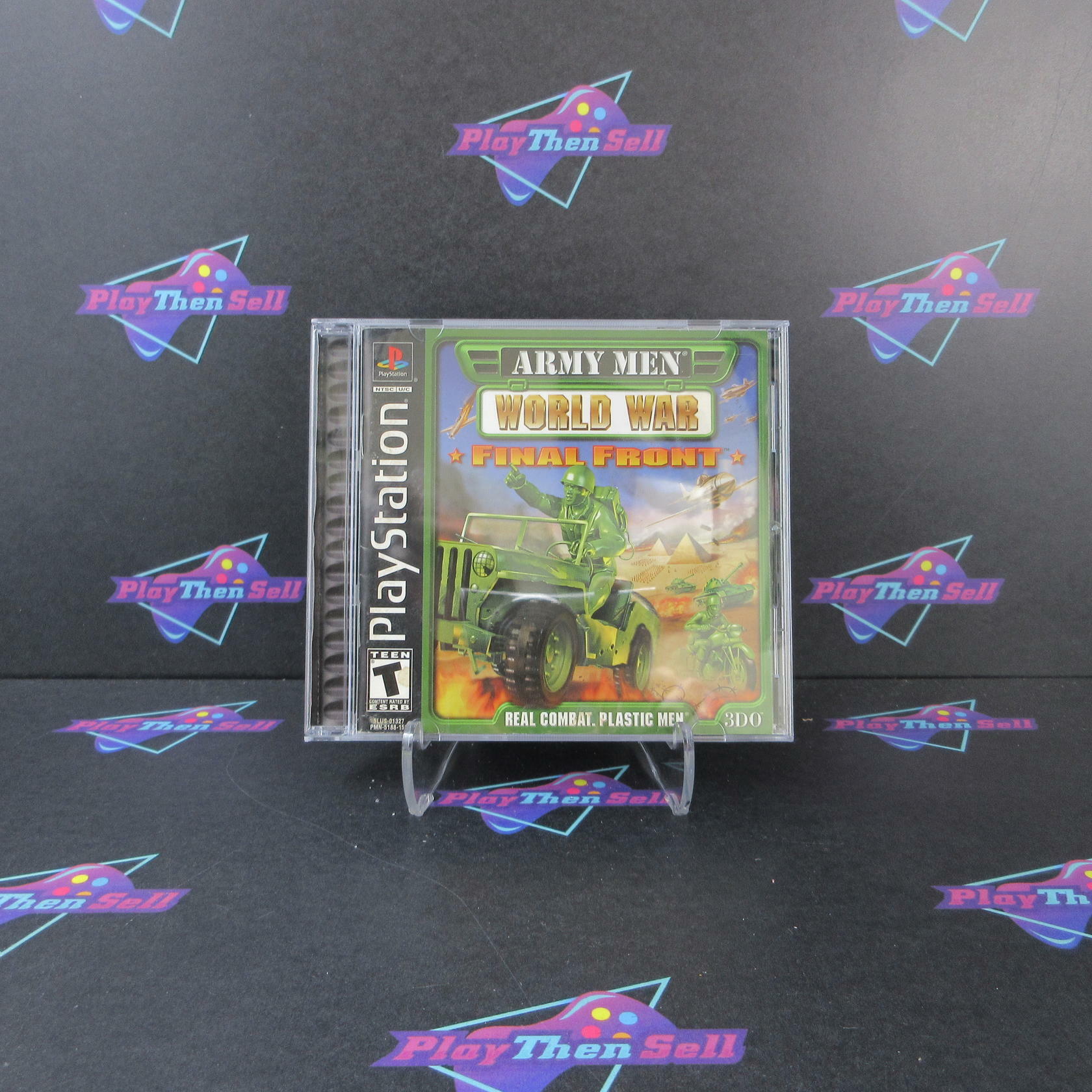 Army Men World War Final Front + Reg Card PS1 PlayStation 1 AD/MD Complete CIB - Very Good