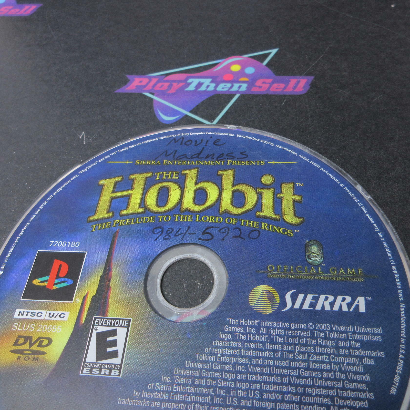 The Hobbit + Reg Card/Trading Card PS2 PlayStation 2 Complete CIB - Very Good