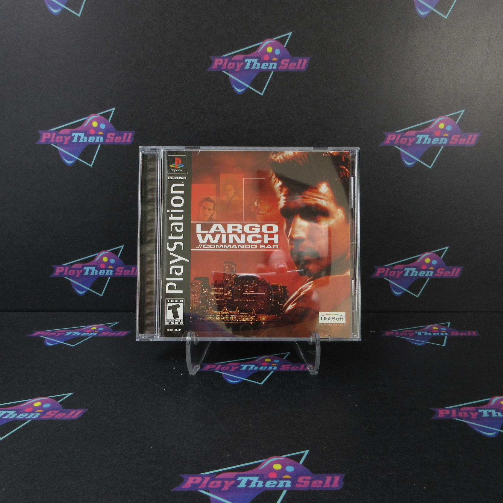 Largo Winch .//Commando Sar + Reg Card PS1 PlayStation 1 MD Complete CIB - Very Good