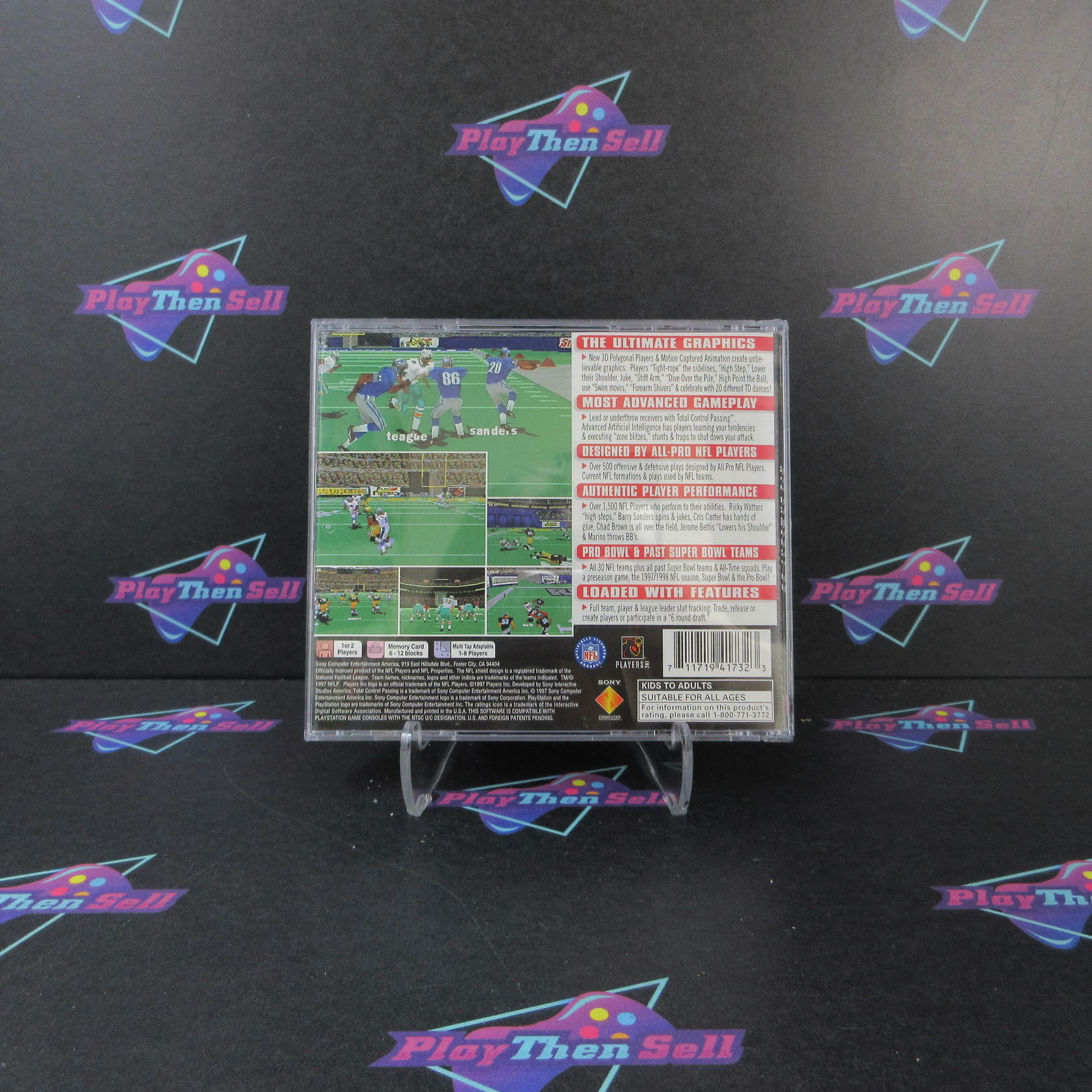 NFL GameDay 98 PS1 PlayStation 1 AD Complete CIB - Very Good