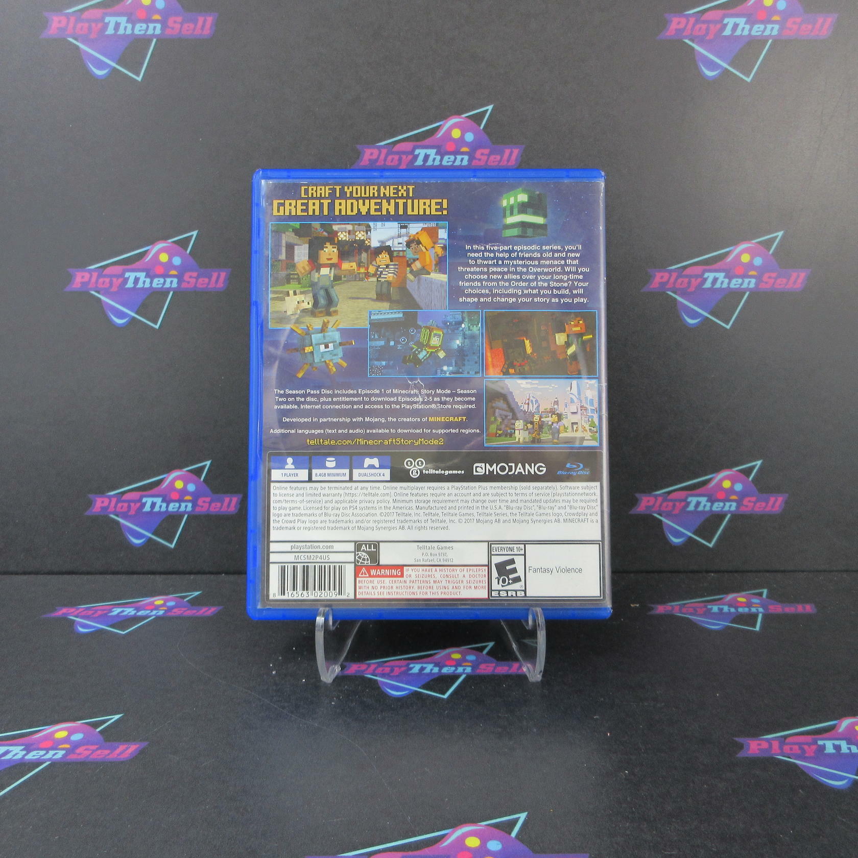 Minecraft Story Mode Season 2 PS4 PlayStation 4 AD - Very Good