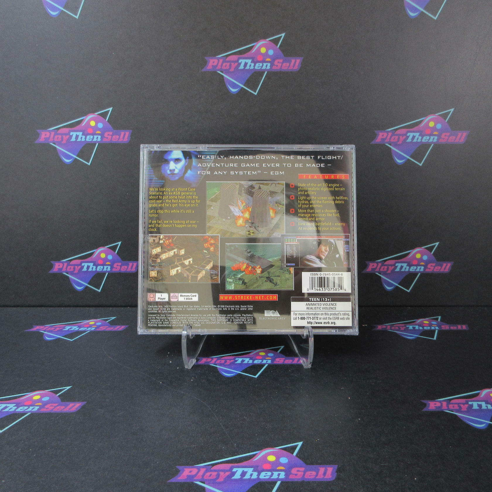 Soviet Strike GH PS1 PlayStation 1 MD Complete CIB - Very Good