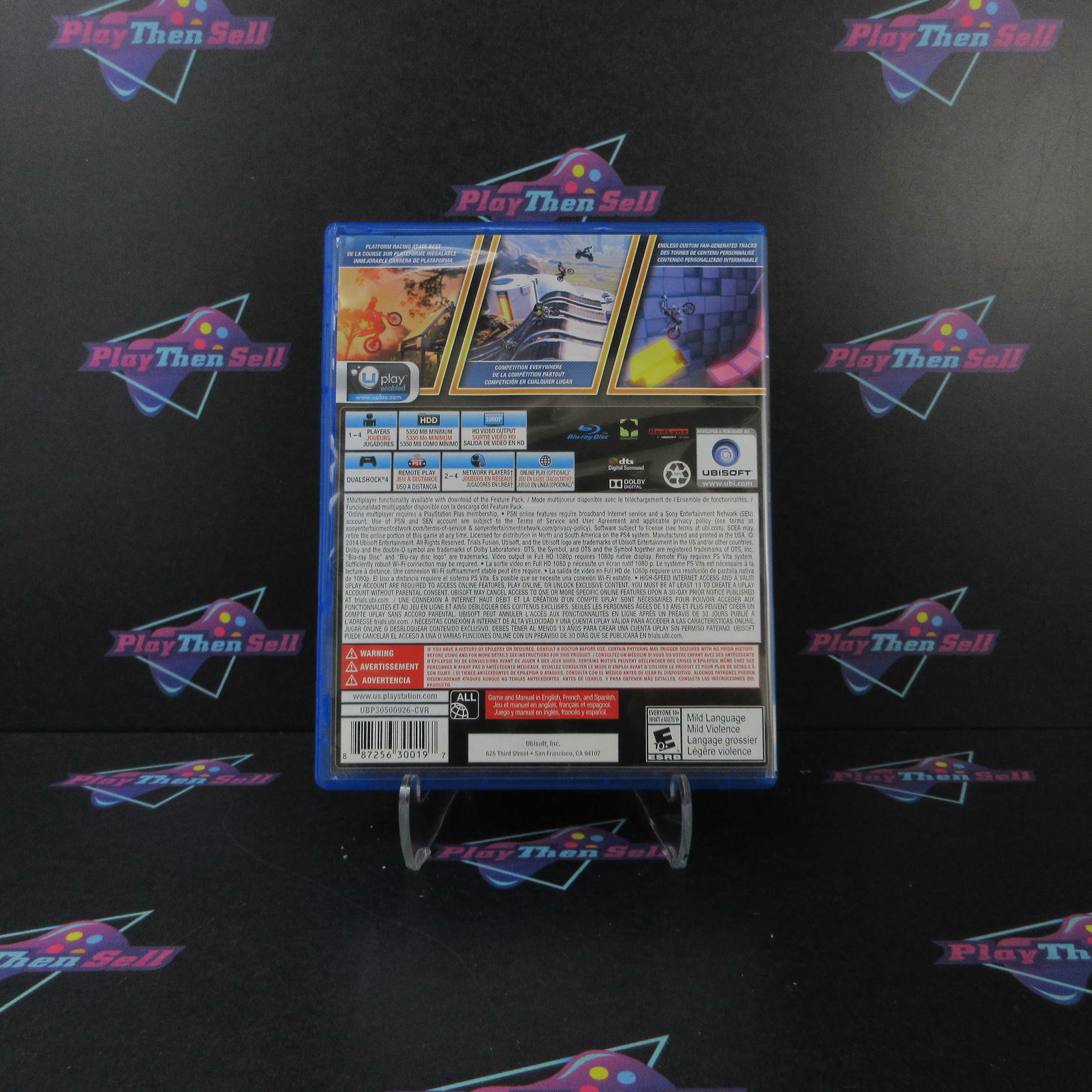 Trials Fusion PS4 PlayStation 4 AD Complete CIB - Very Good