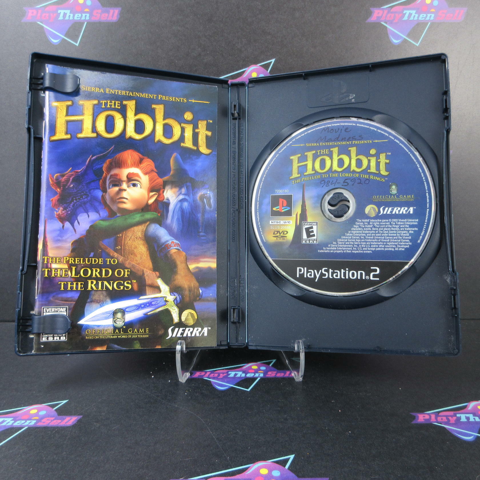 The Hobbit + Reg Card/Trading Card PS2 PlayStation 2 Complete CIB - Very Good