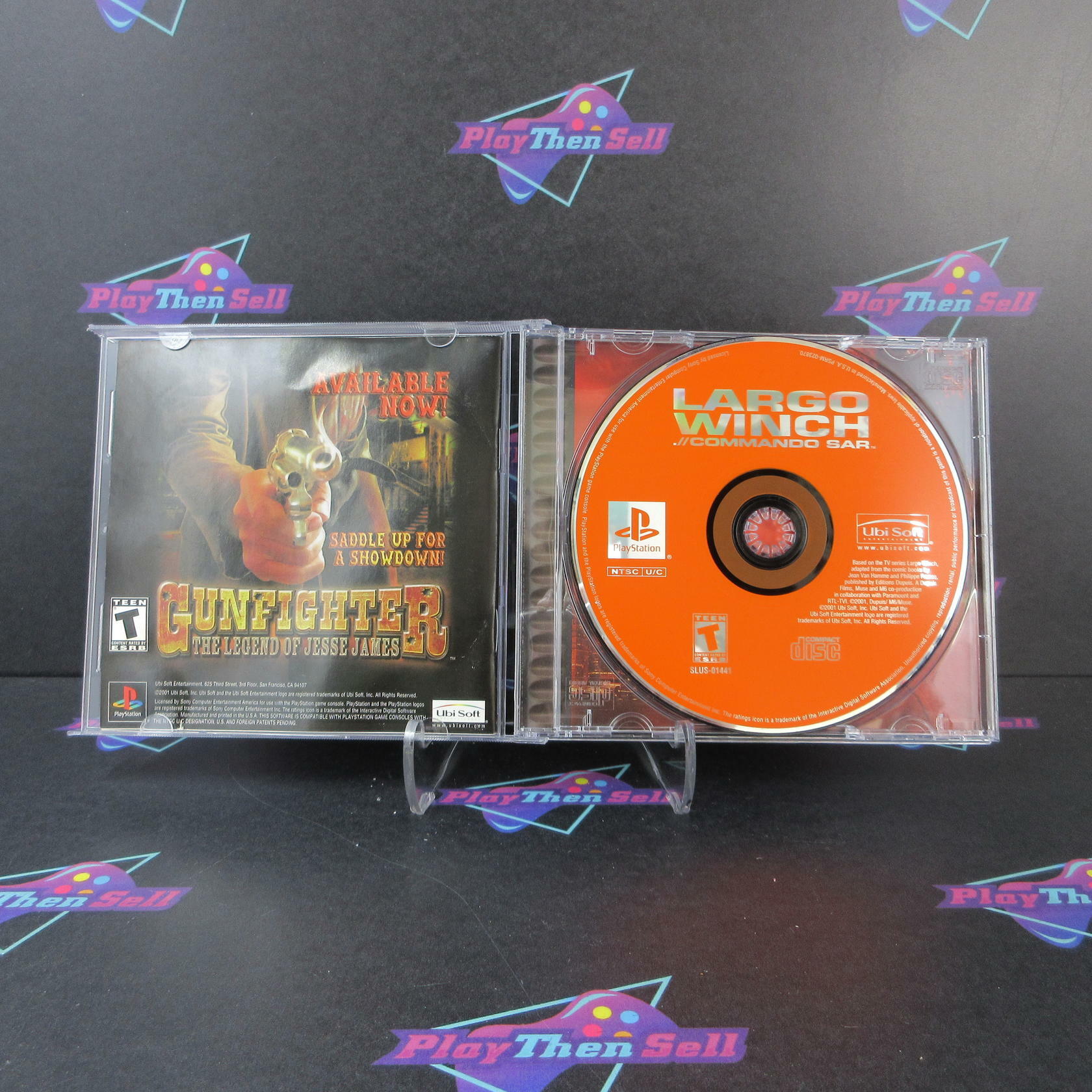 Largo Winch .//Commando Sar + Reg Card PS1 PlayStation 1 MD Complete CIB - Very Good