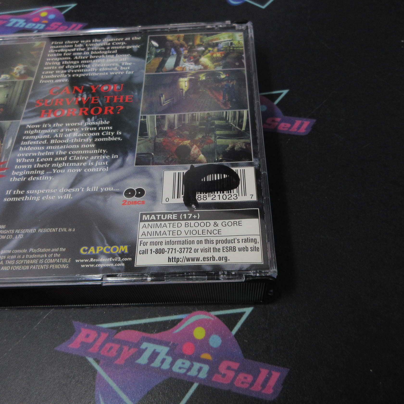 Resident Evil 2 PS1 PlayStation 1 AD/DD/NM - Very Good
