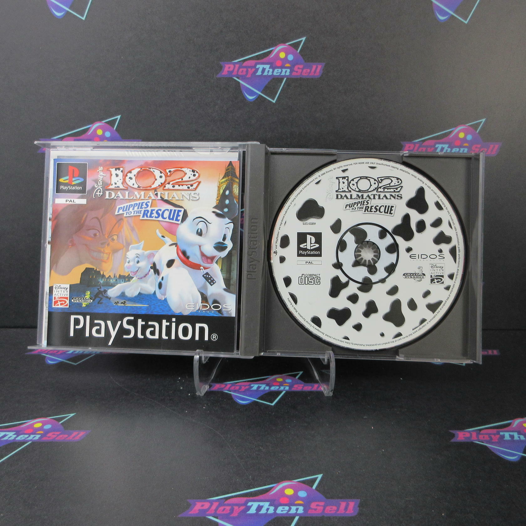 102 Dalmatians Puppies to the Rescue PAL + Reg Card PS1 PlayStation 1 CS CIB - Very Good