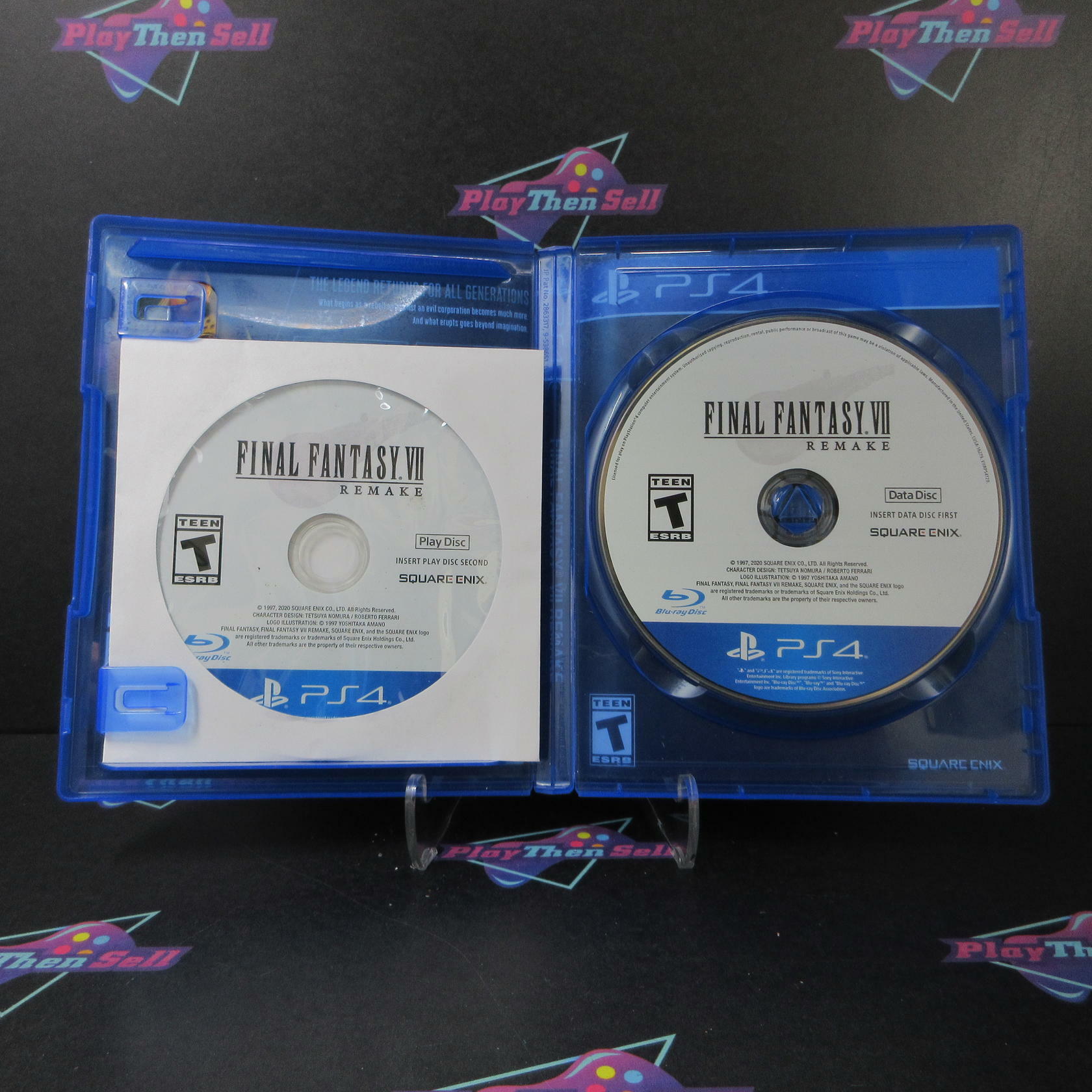 Final Fantasy VII Remake PS4 PlayStation 4 AD Complete CIB - Very Good