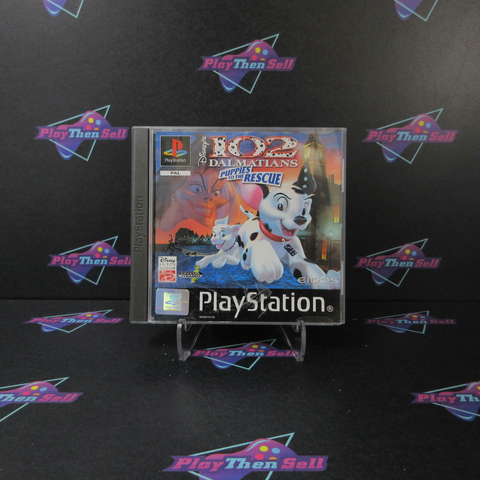 102 Dalmatians Puppies to the Rescue PAL + Reg Card PS1 PlayStation 1 CS CIB - Very Good