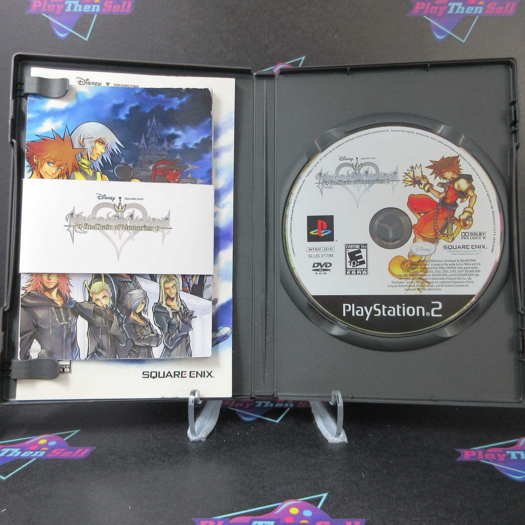 Kingdom Hearts Re:Chain of Memories PS2 PlayStation 2 + Reg Card - Like New