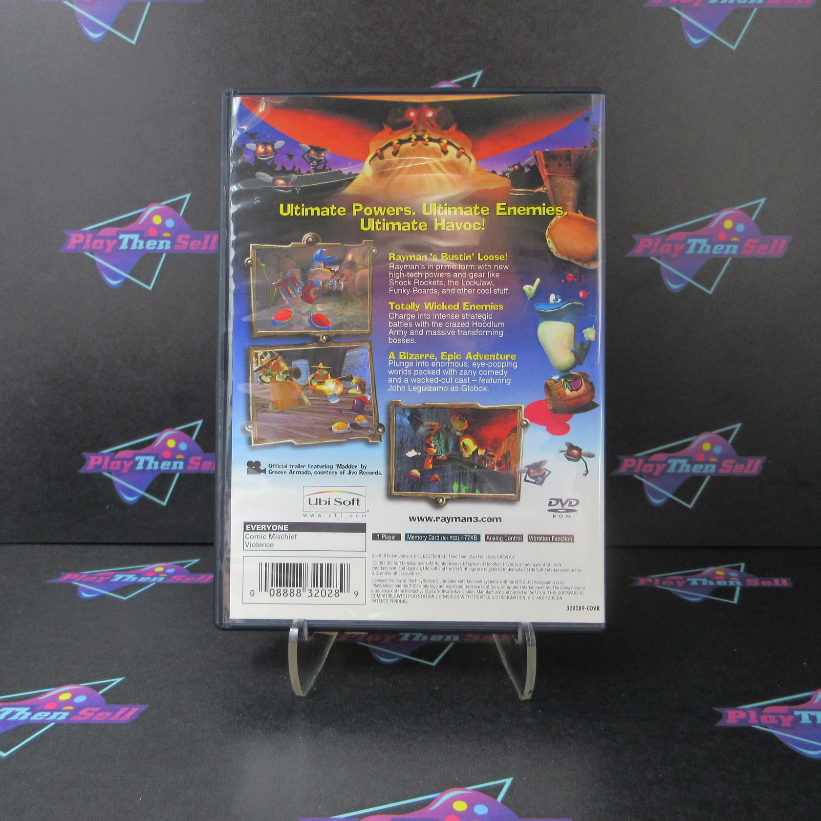 Rayman 3 Hoodlum Havoc PS2 PlayStation 2 + Reg Card - Like New