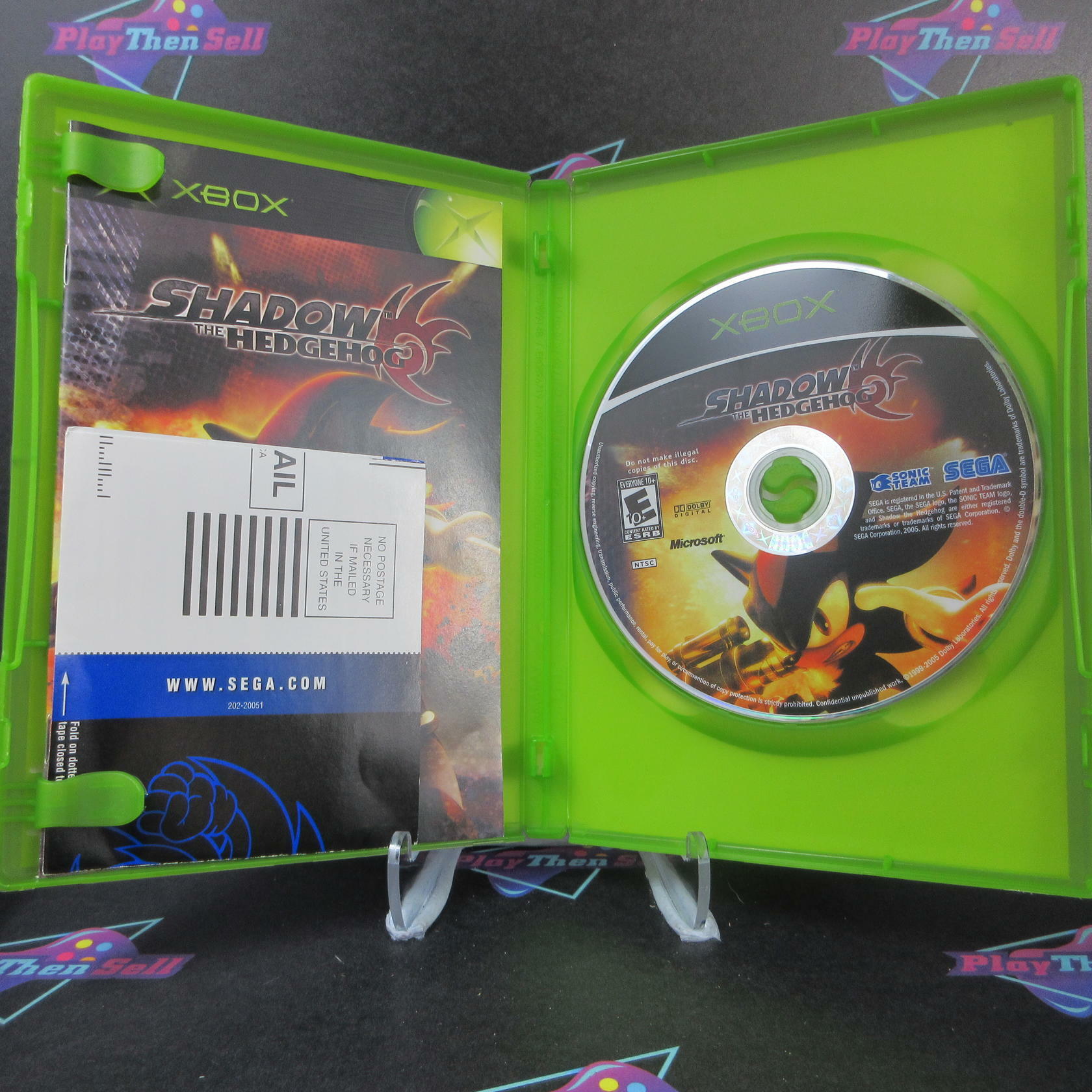 Shadow The Hedgehog - Xbox + Reg Card - Like New