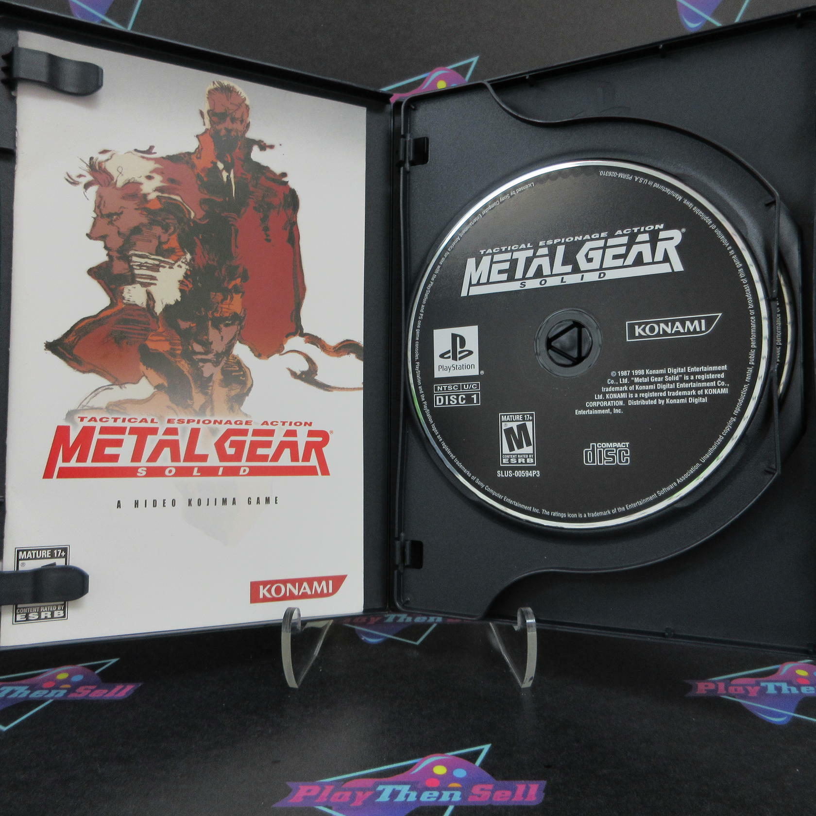 Metal Gear Solid PS1 PlayStation 1 Long Box Essential - Like New