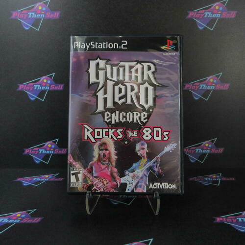 Guitar Hero Encore Rocks the 80s PS2 PlayStation 2 - Like New