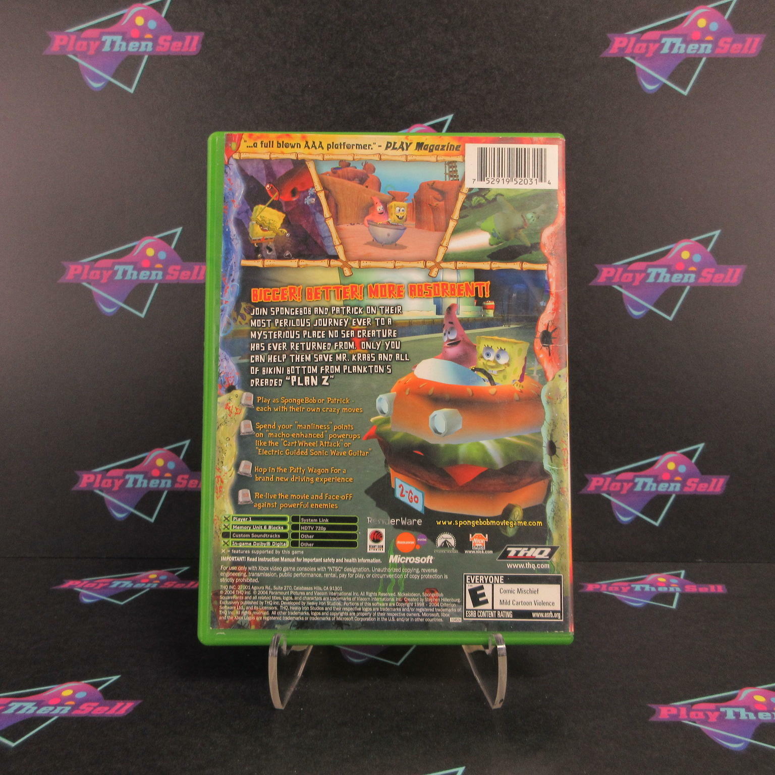 Spongebob Squarepants The Movie Xbox - Like New