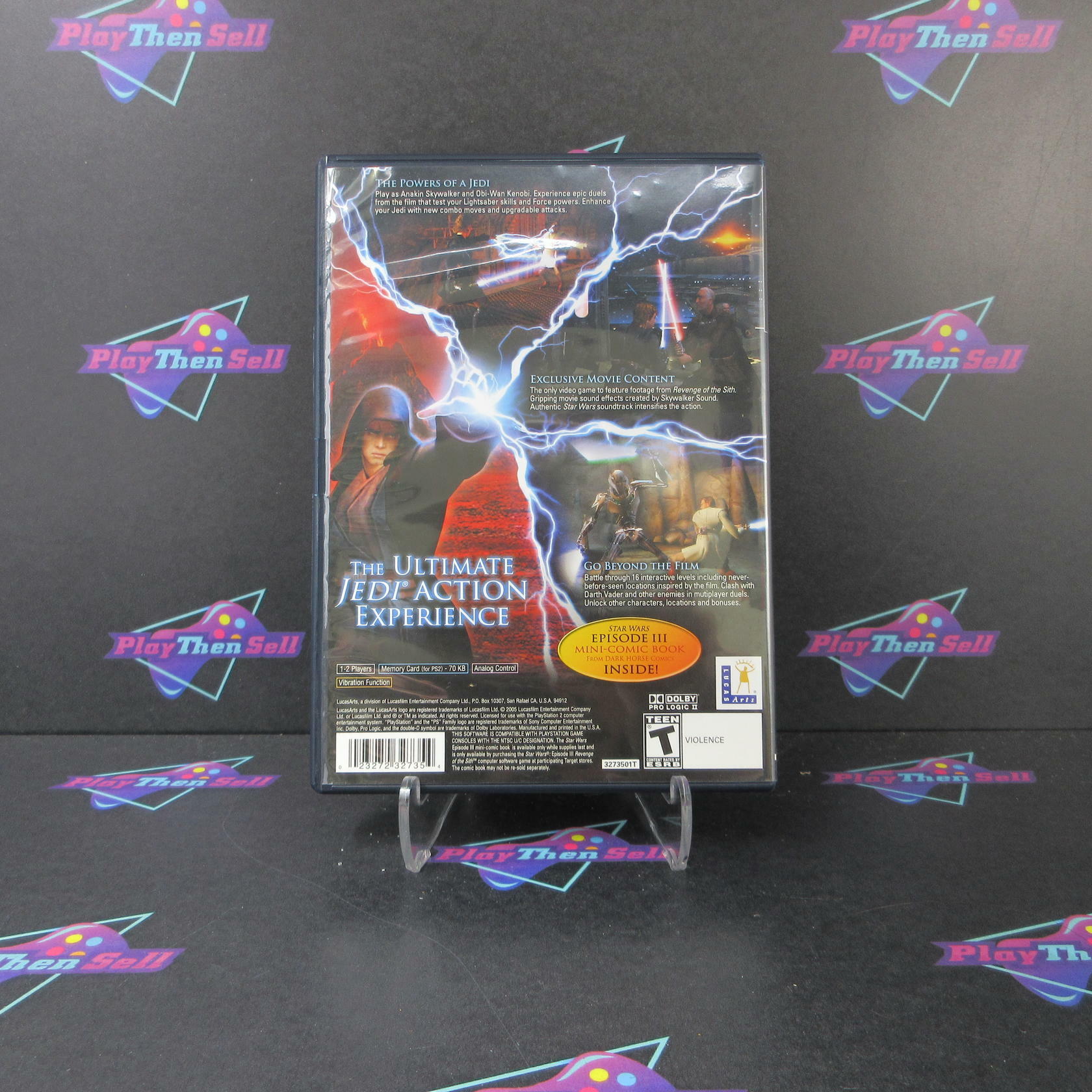 Star Wars Episode III Revenge of the Sith PS2 PlayStation 2 + Reg Card/Comic - Like New