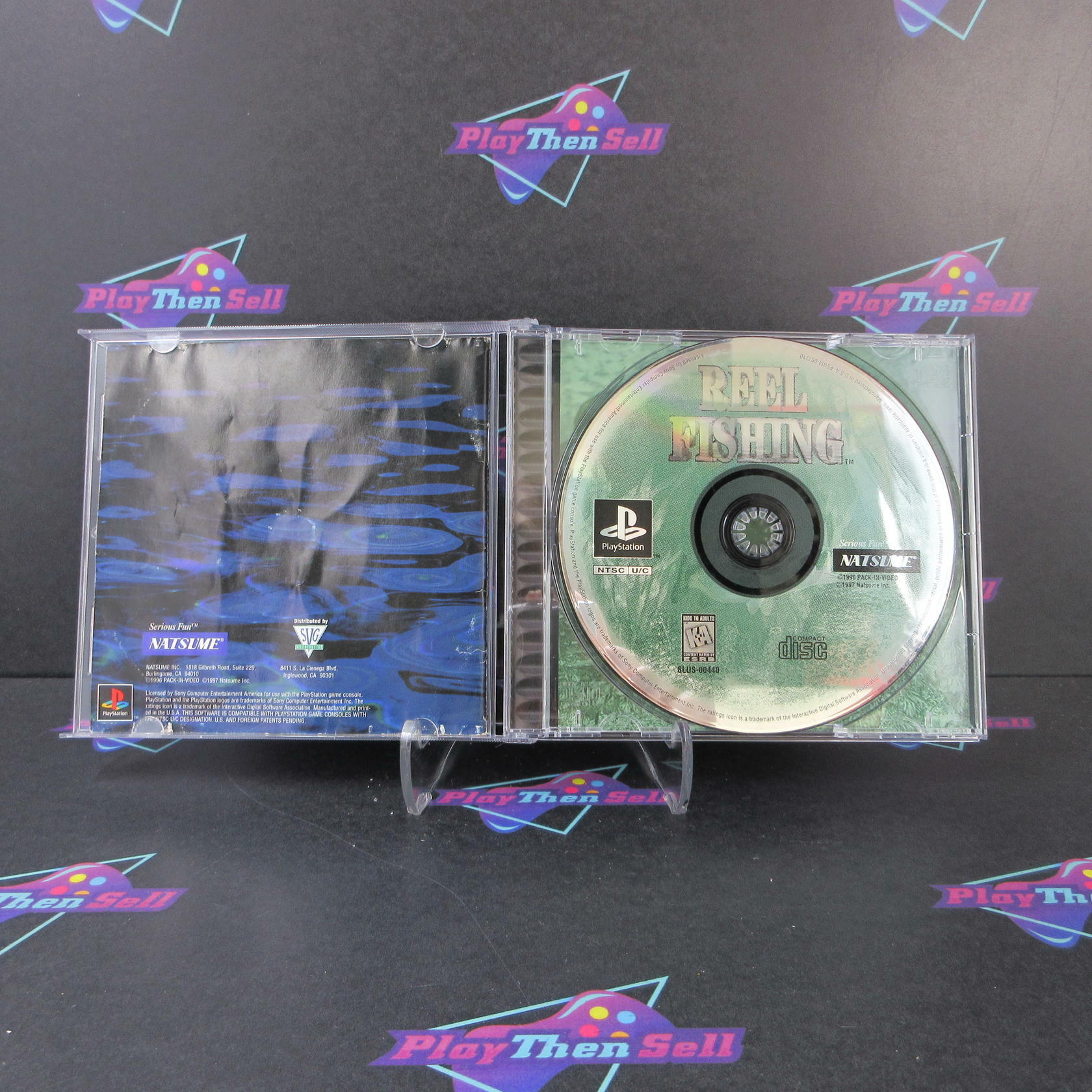 Reel Fishing PS1 PlayStation 1 MD Complete CIB - Very Good